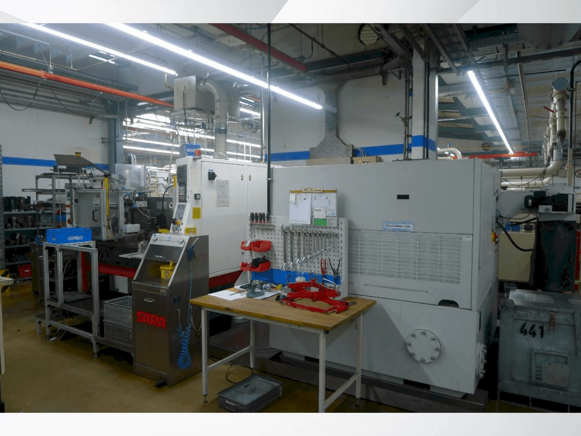 Vista laterale della macchina TSCHUDIN ecoLine 400