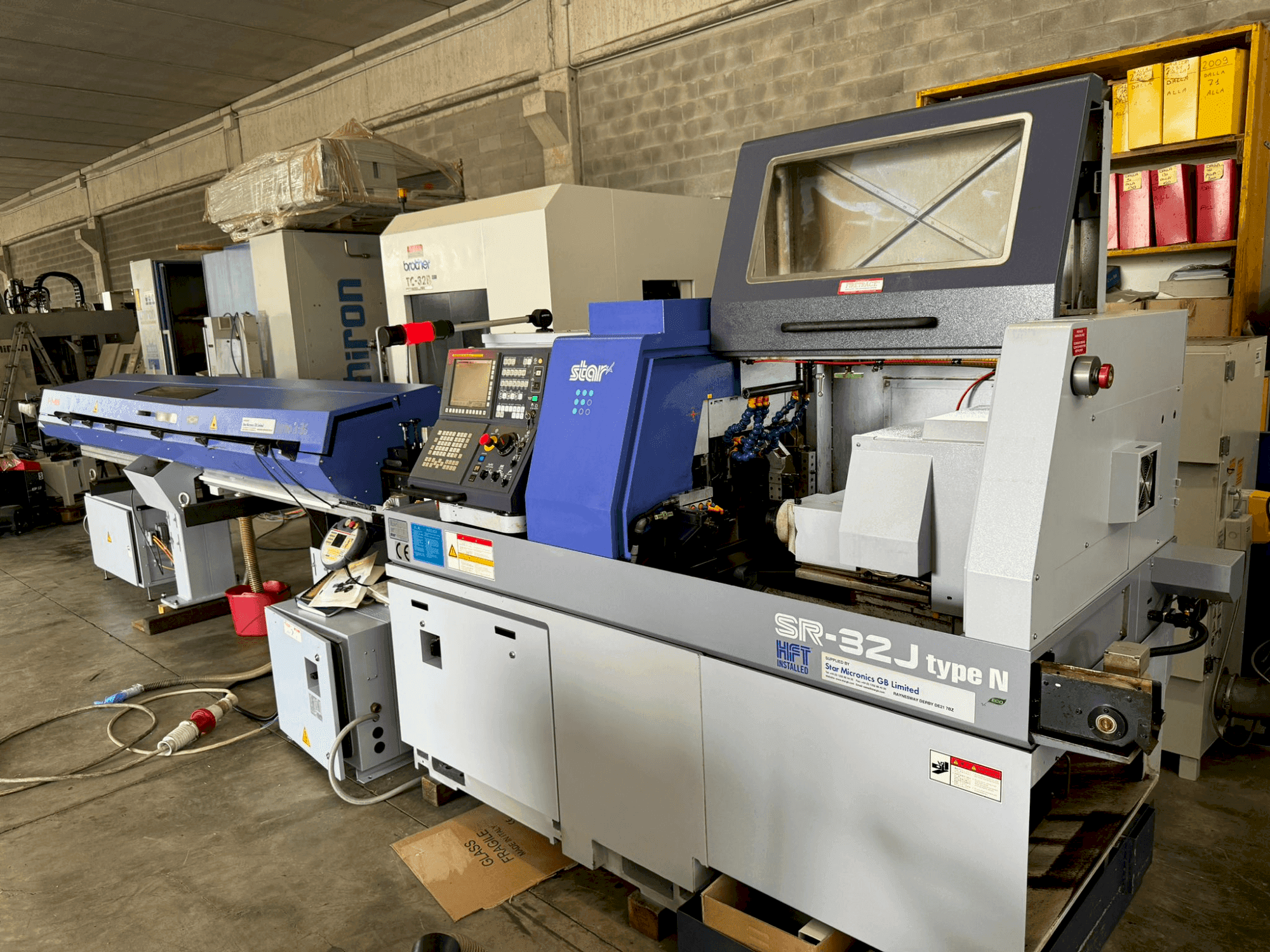 Vista frontale della macchina Star SR-32J type N