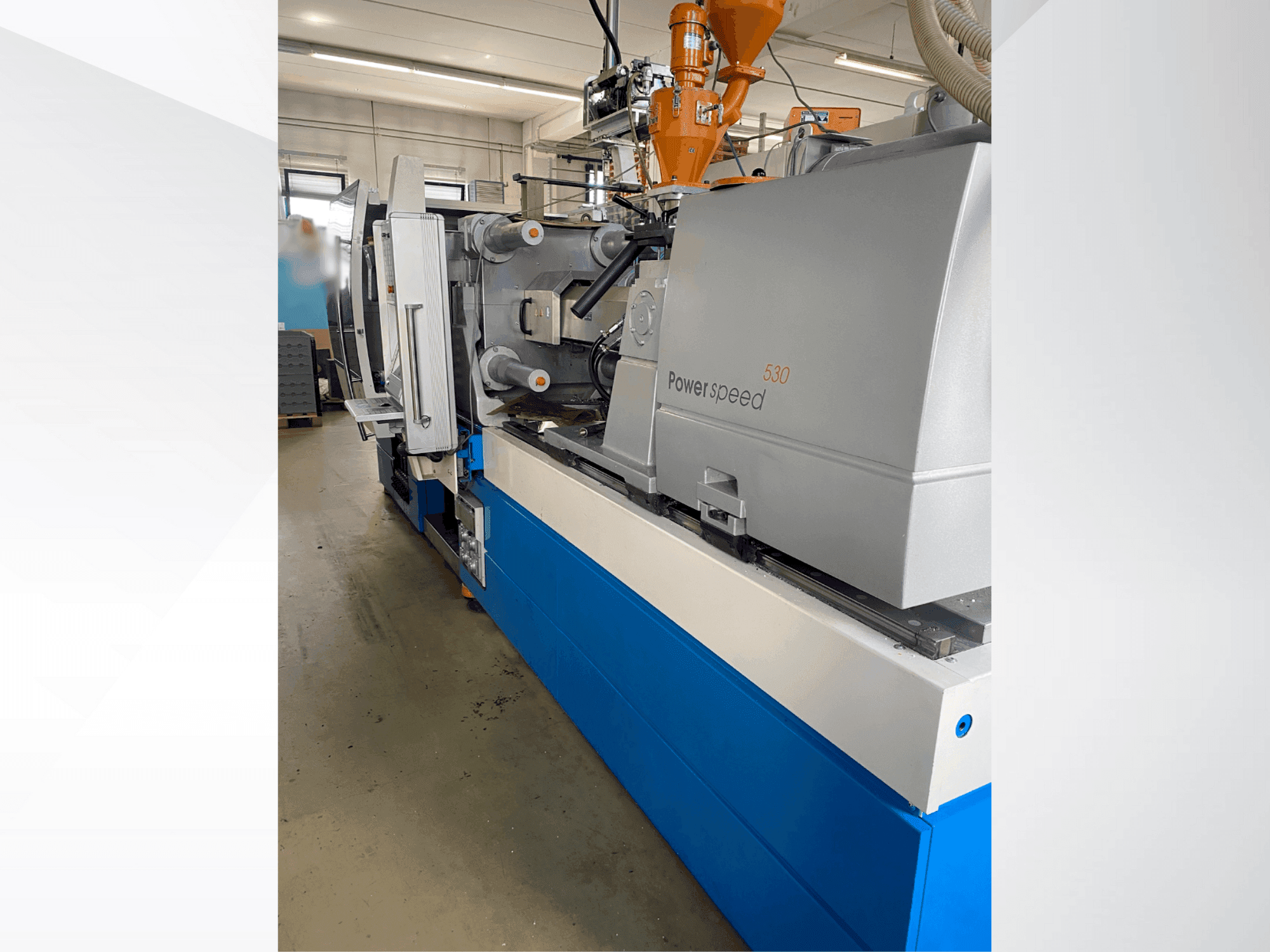 Vista frontale della macchina Netstal ELION 1200-530 PS