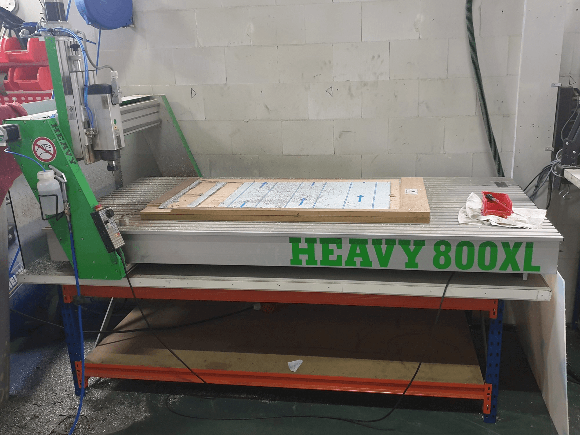 Vista frontale della macchina EAS HEAVY 800 XL