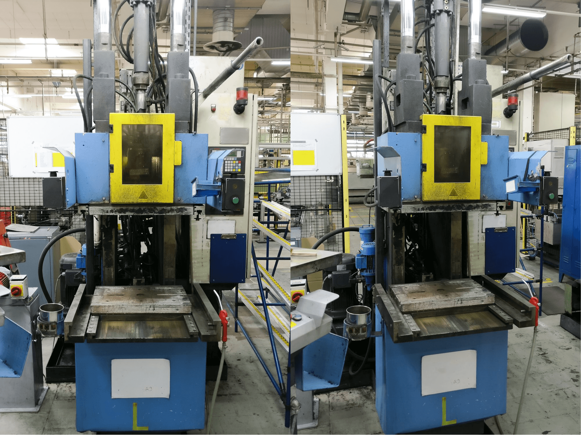 Vista frontale della macchina Kloeckner Desma 956.050