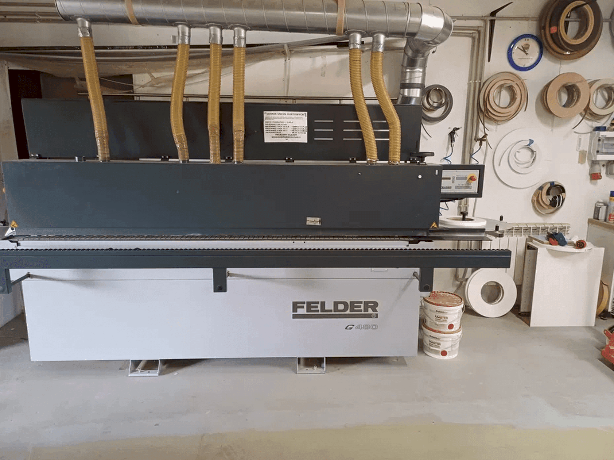 Vista frontale della macchina FELDER G480