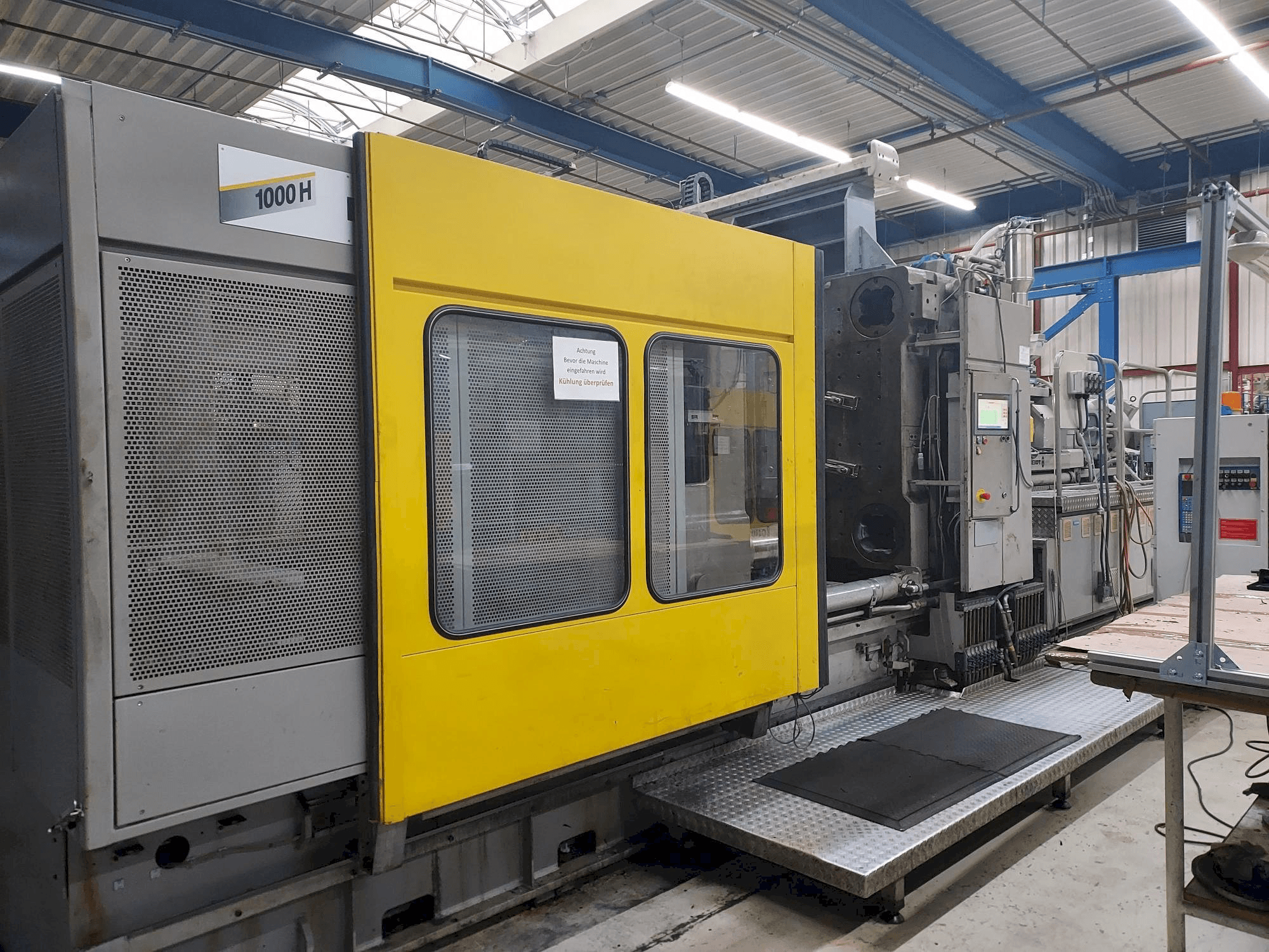 Vista frontale della macchina Hemscheidt 1000