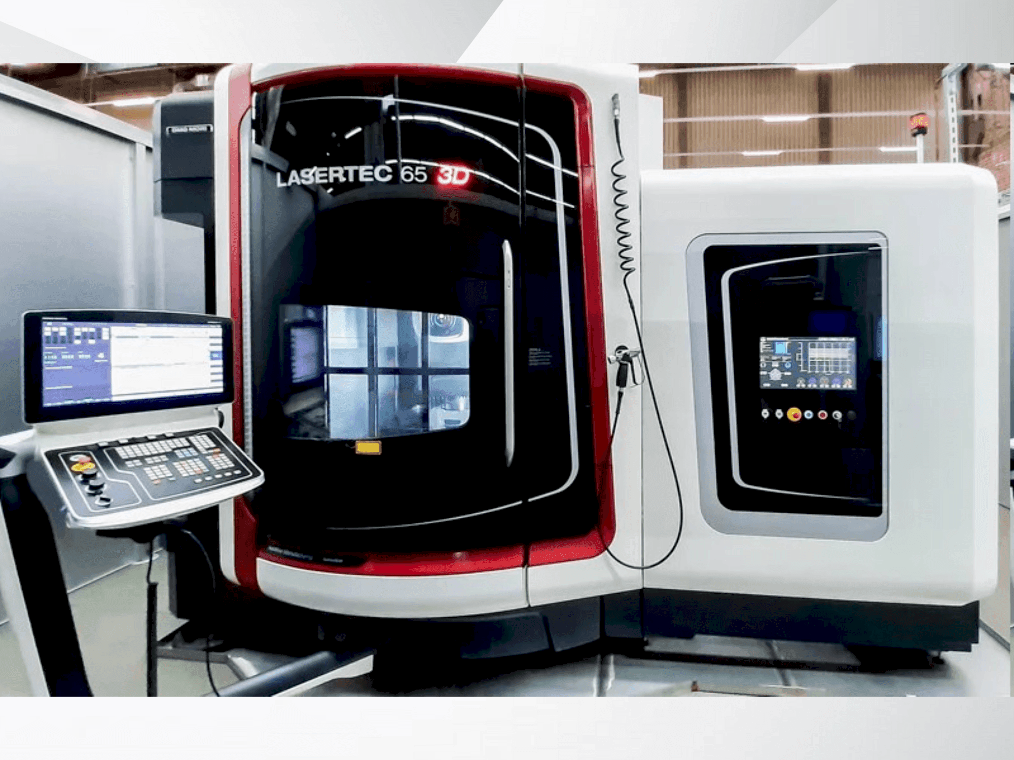 Vista frontale della macchina DMG MORI Lasertec 65