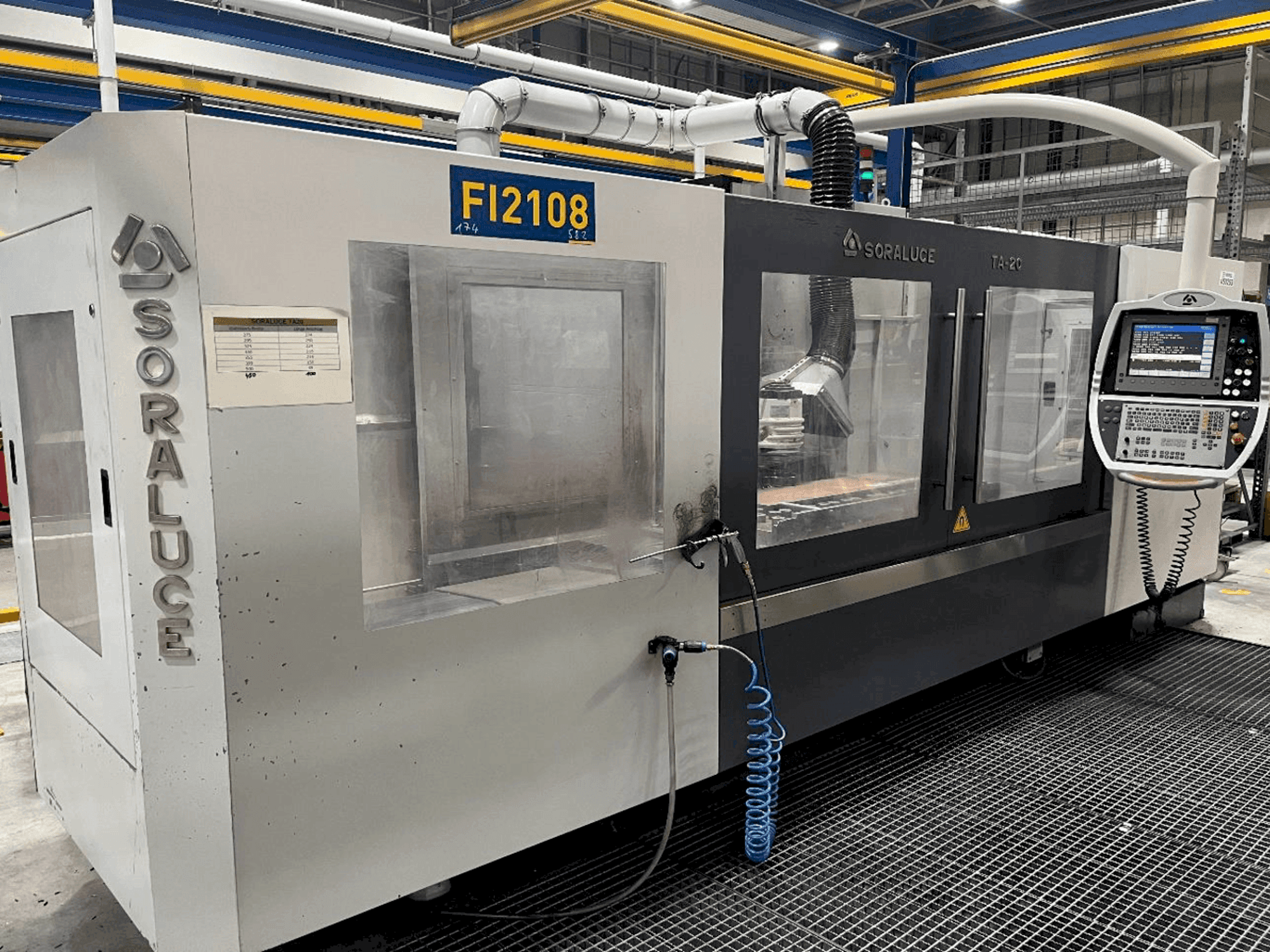 Vista frontale della macchina Soraluce TA-20