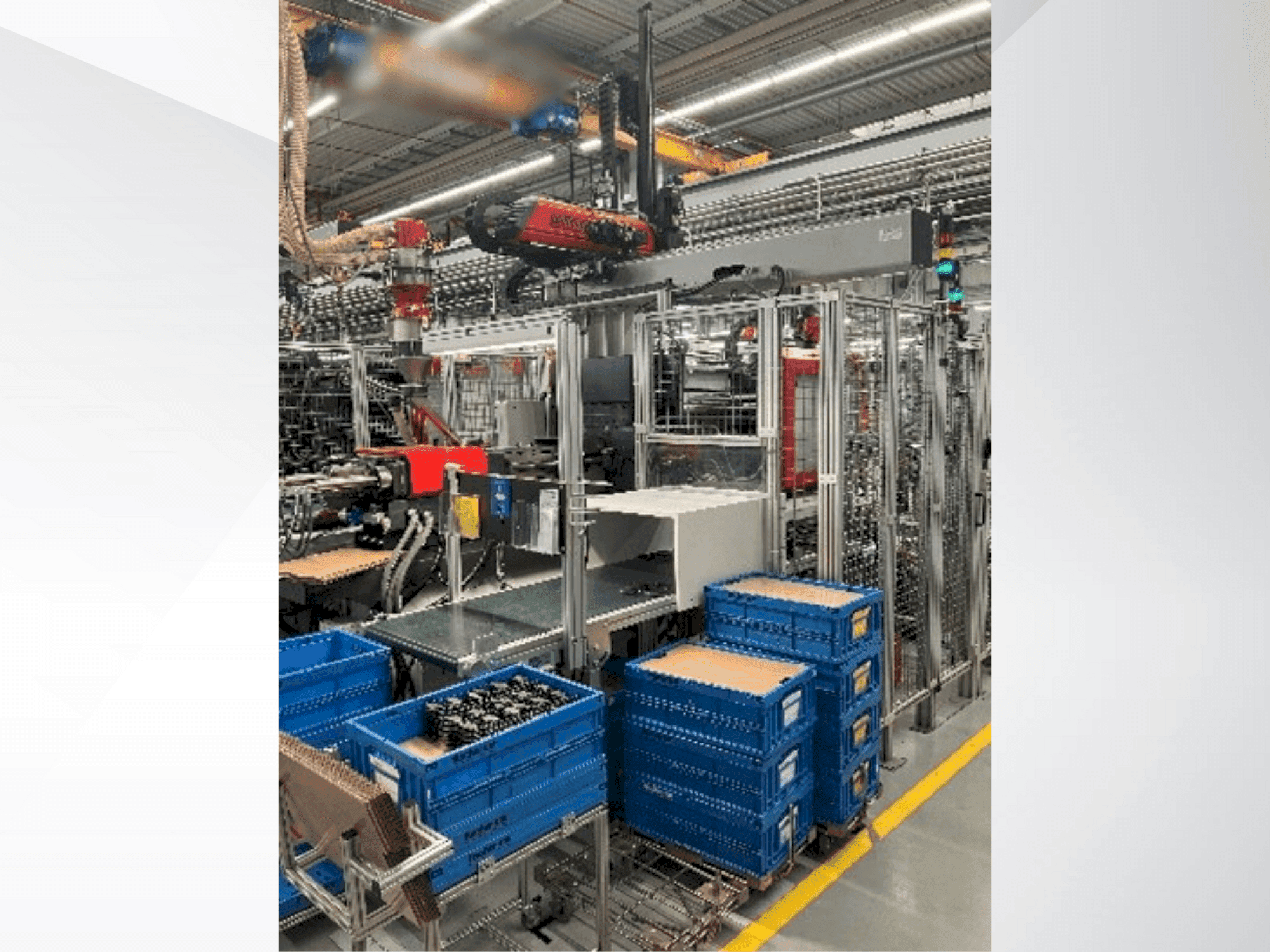 Vista frontale della macchina Arburg Allrounder 470 S 1300-350 (2004)