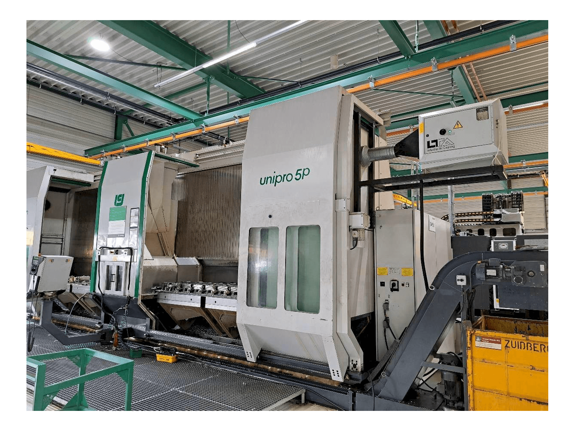 Vista frontale della macchina Unisign Unipro 5P