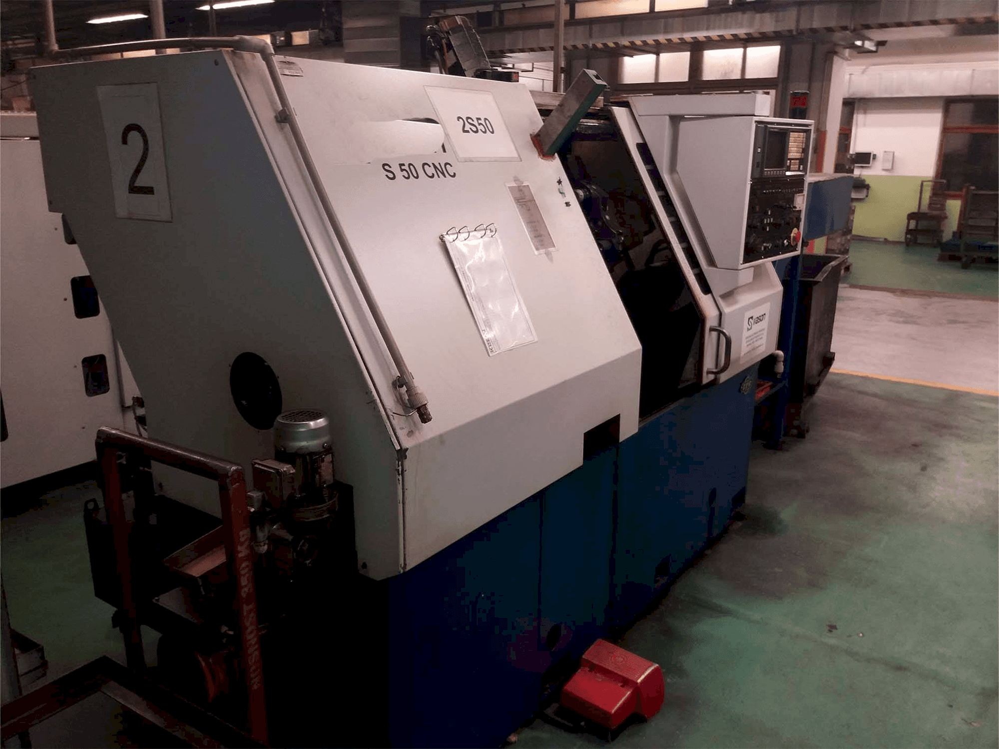 Vista frontale della macchina ZPS S-50 CNC