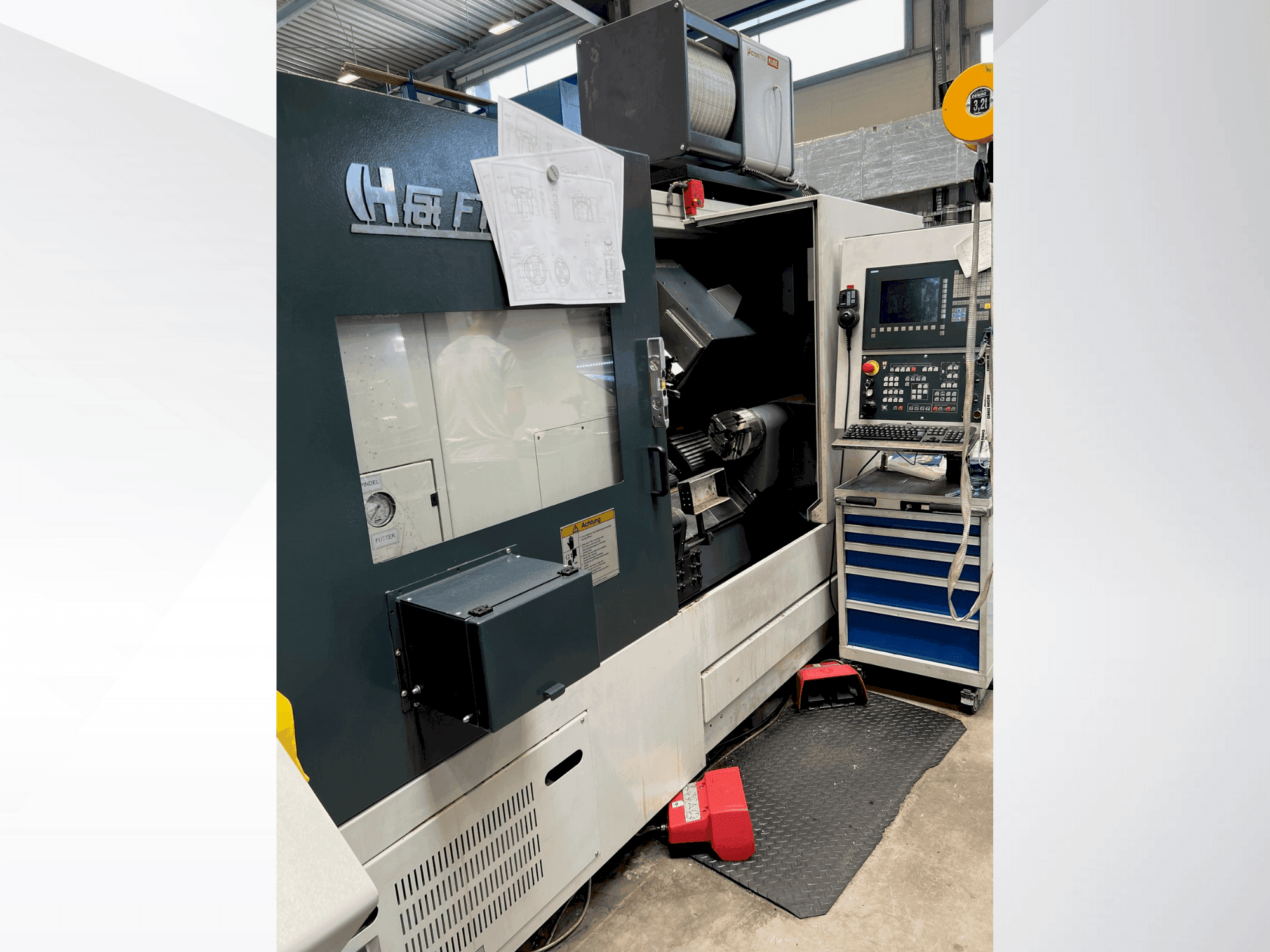 Vista frontale della macchina FAT FTM 165