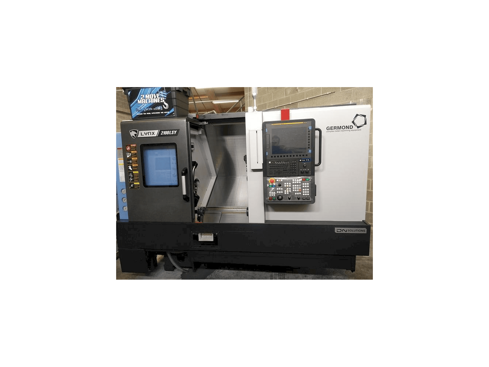 Vista frontale della macchina DN SOLUTIONS LYNX 2100 LSYB