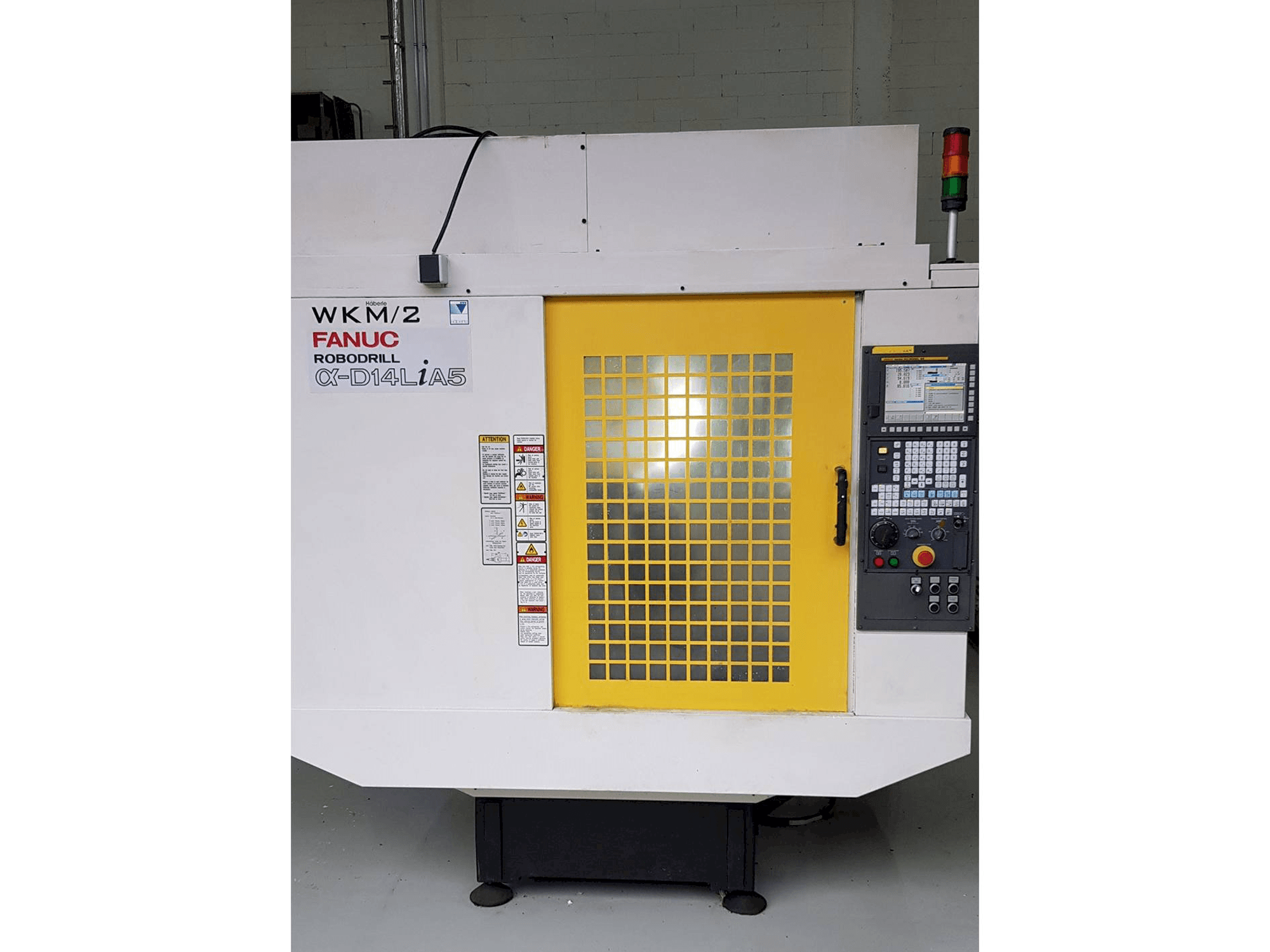 Vista frontale della macchina FANUC Robodrill a-D14LiA5