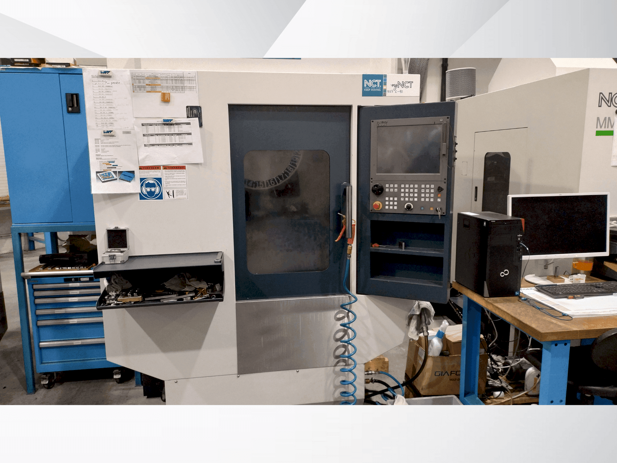 Vista frontale della macchina NCT VD-510S