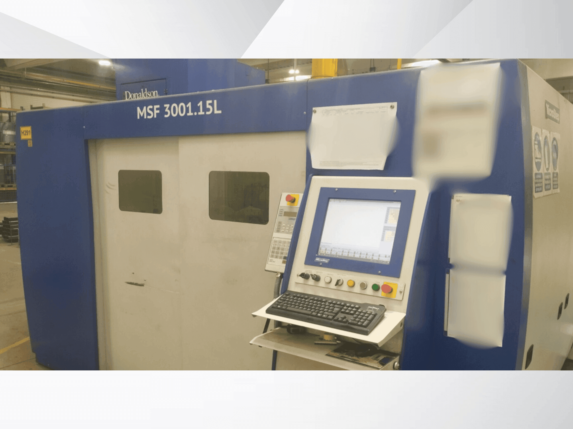 Vista frontale della macchina MicroStep Fiber MSF 3001.15L