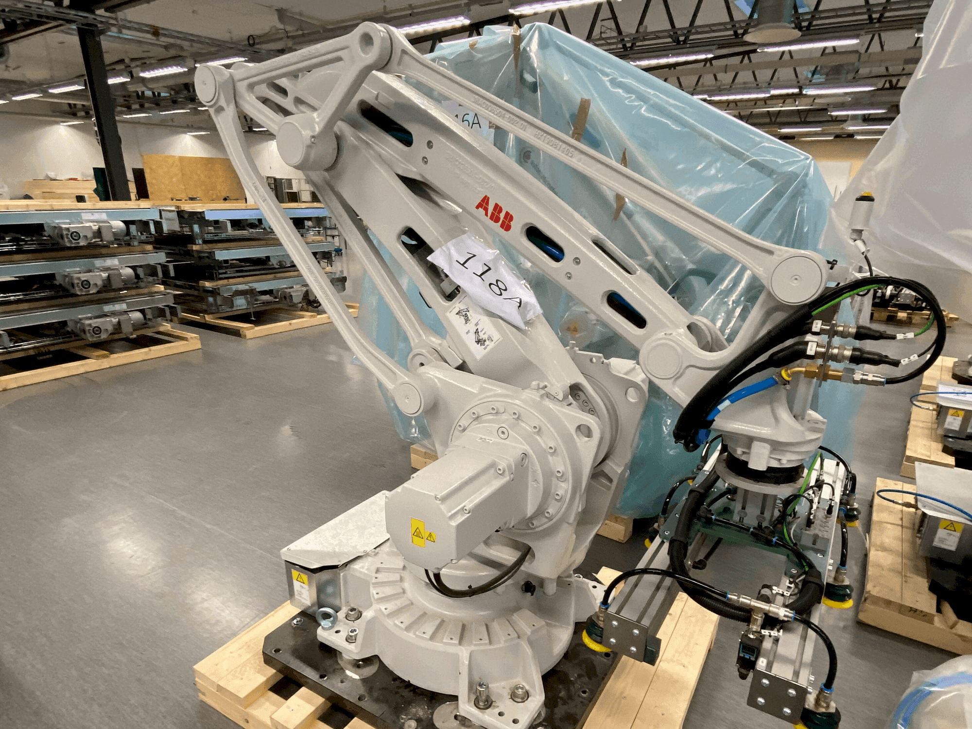 Vista frontale della macchina ABB IRB 460-110/2.4