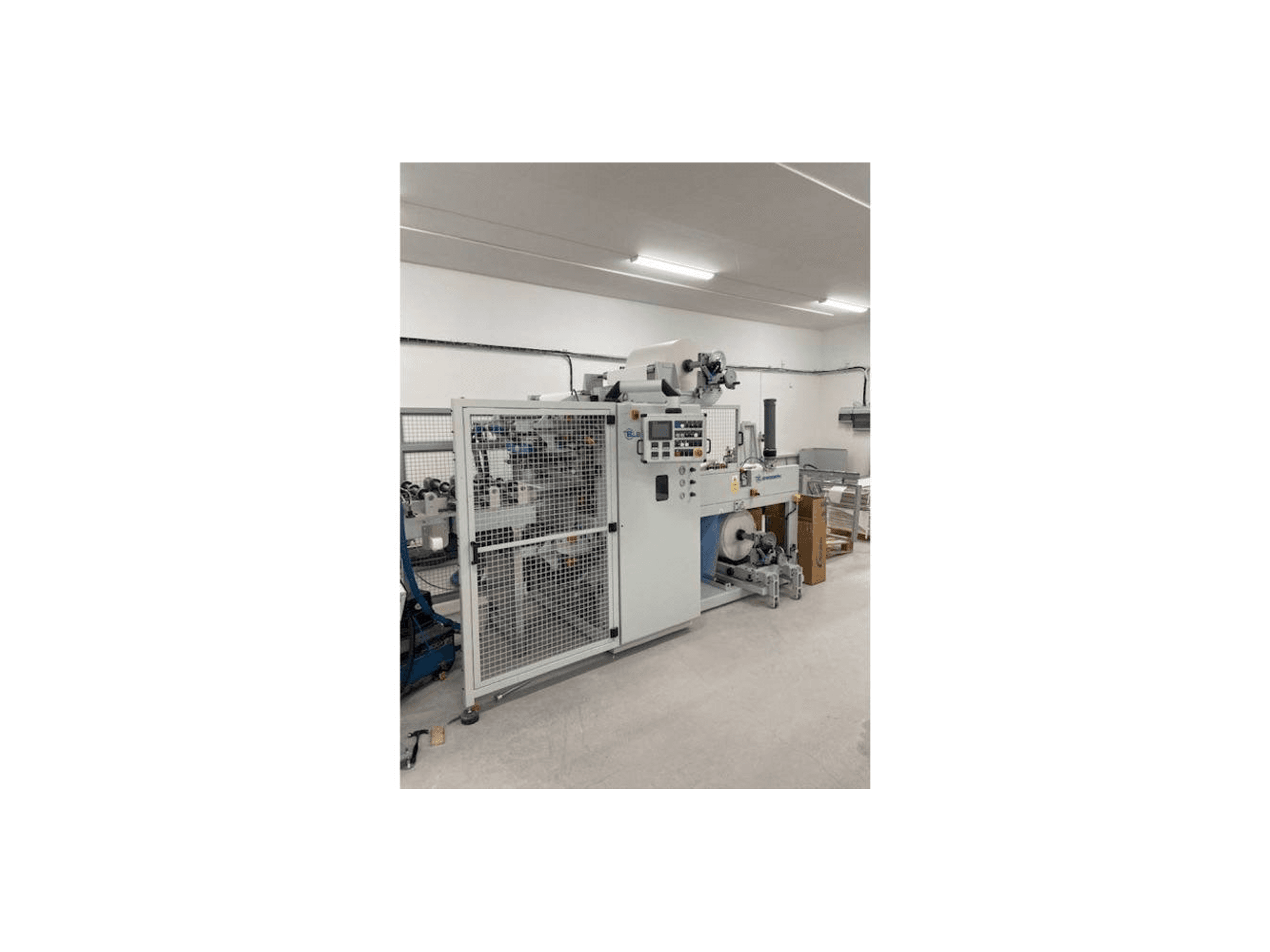 Vista frontale della macchina Barberan .