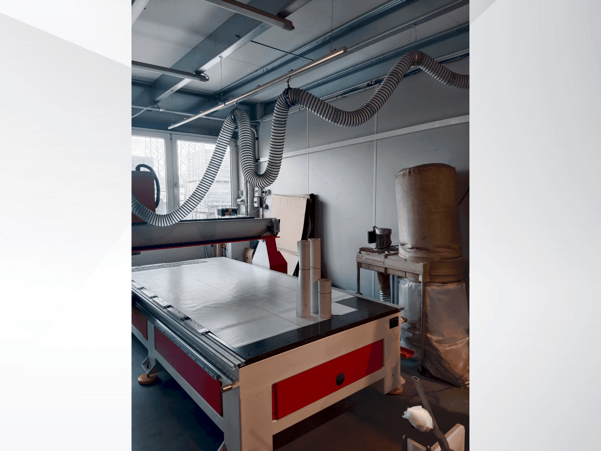 Vista frontale della macchina H. Winter Routermax Basic 1325 Eco