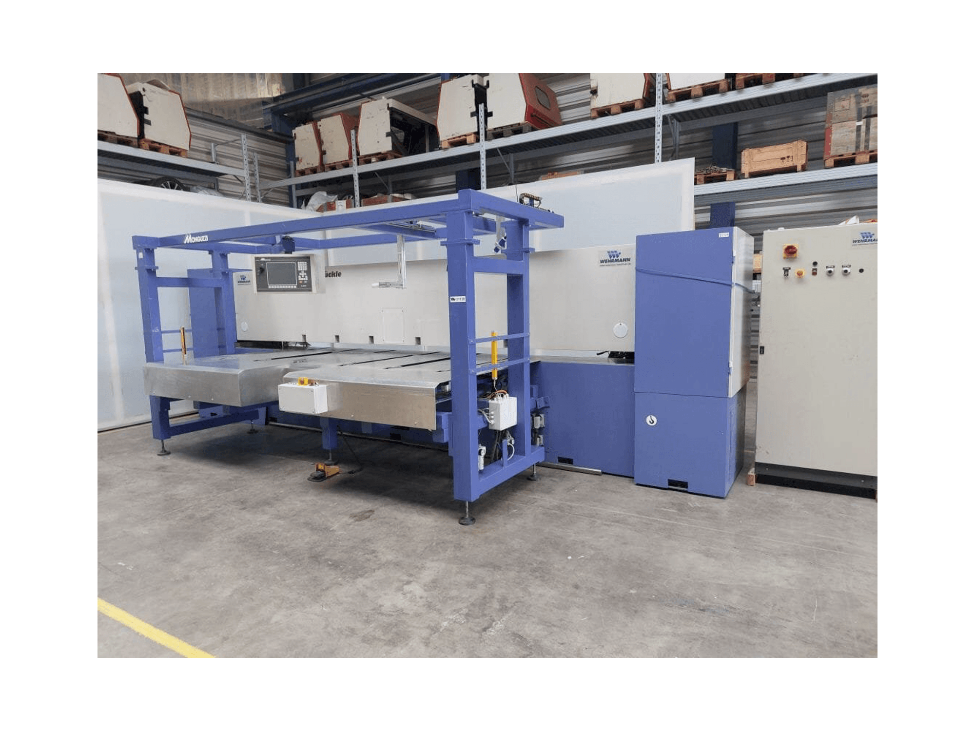 Vista frontale della macchina FISCHER & RüCKLE Veneer scissors