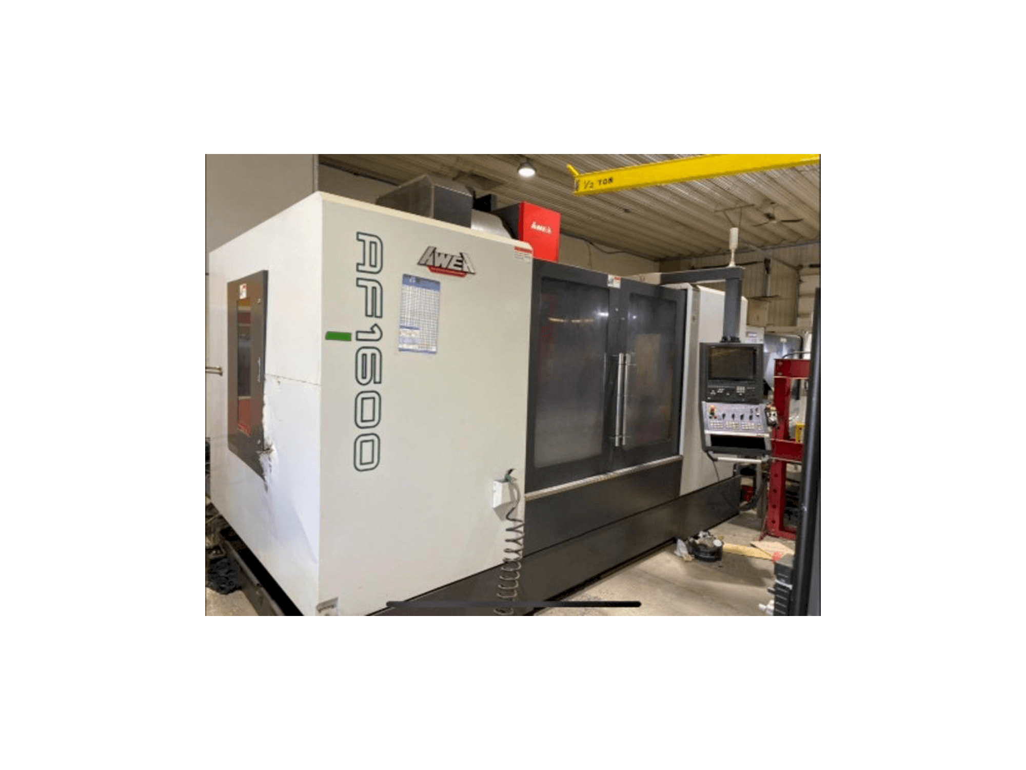 Vista frontale della macchina AWEA AF-1600