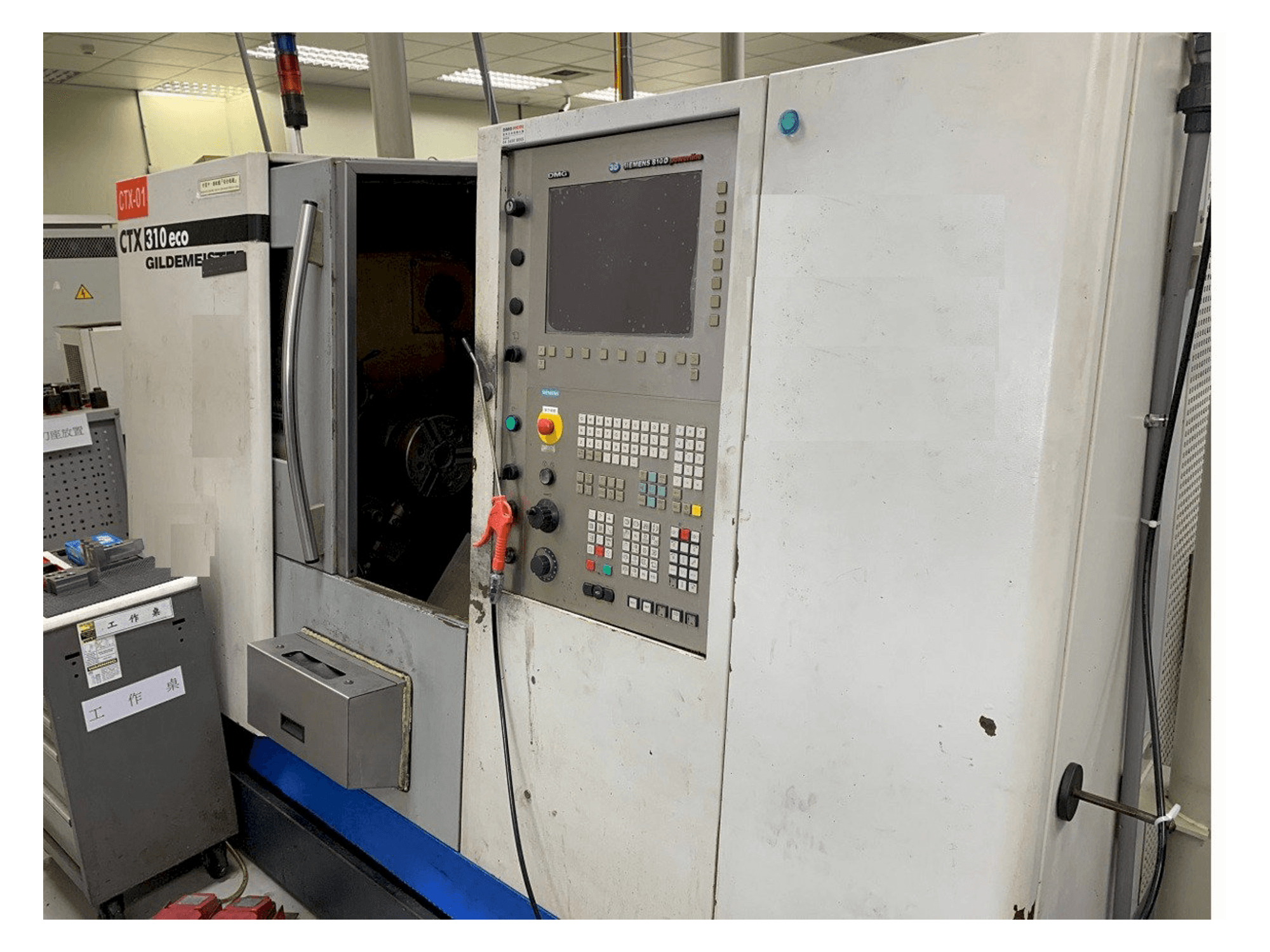 Vista frontale della macchina Gildemeister CTX 310V1 eco