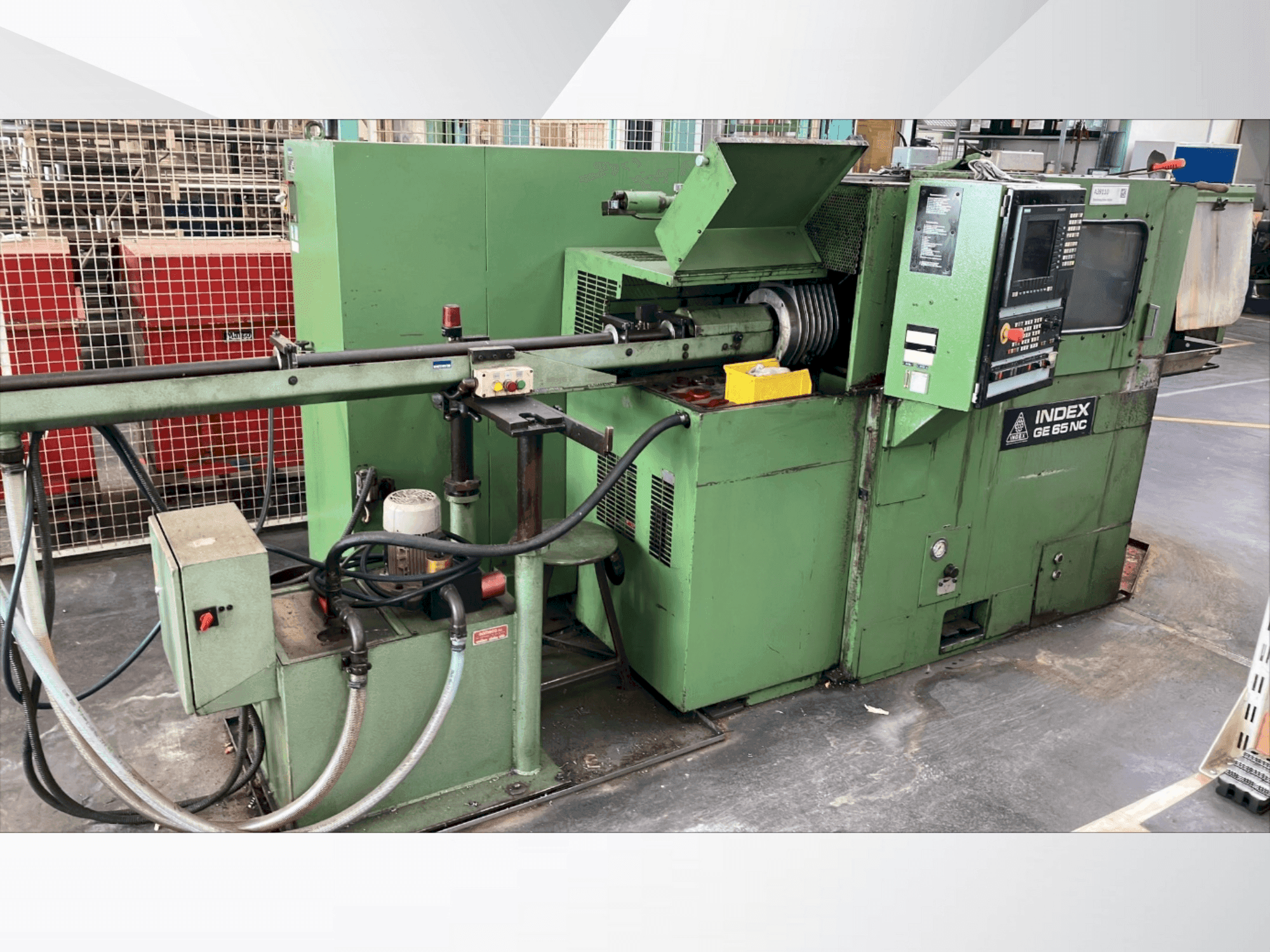 Vista frontale della macchina Index GE65 NC