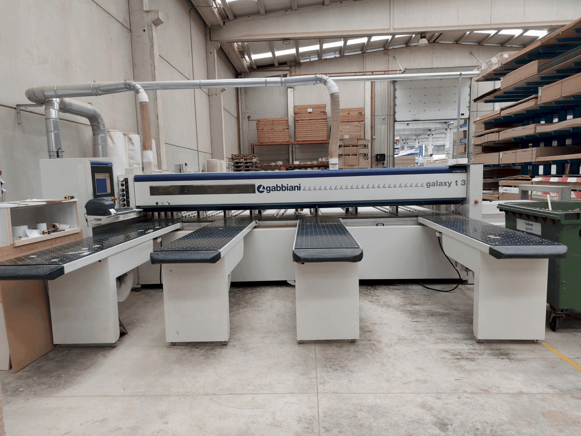 Vista frontale della macchina SCM Gabbiani Galaxy T3 110A