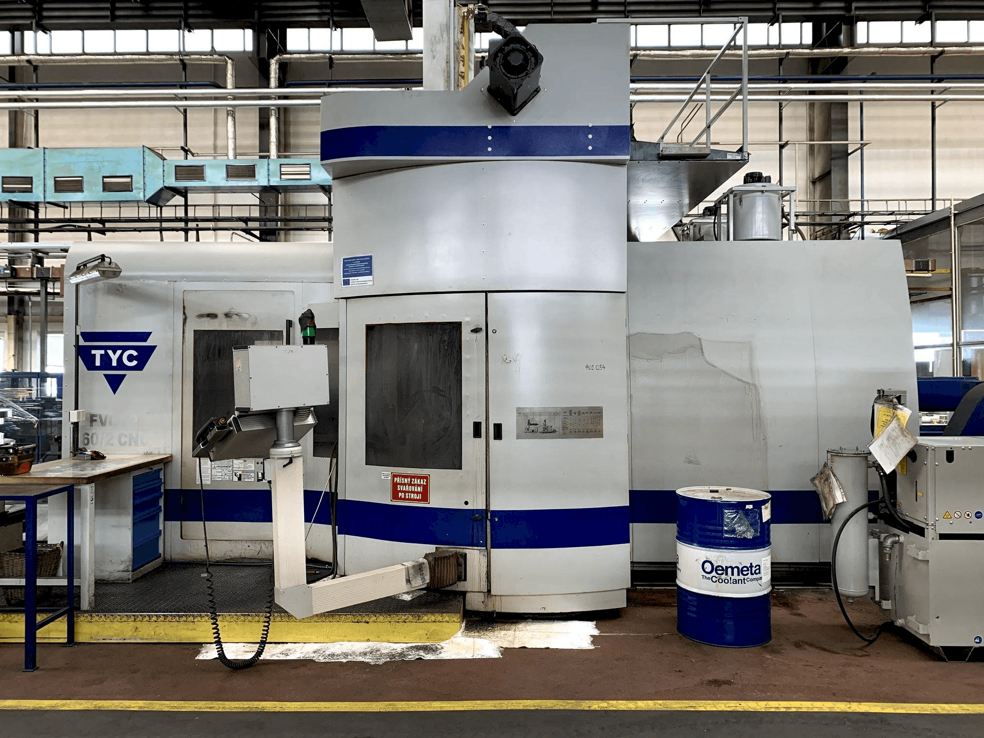 Vista frontale della macchina TYC FVCTP 160/2