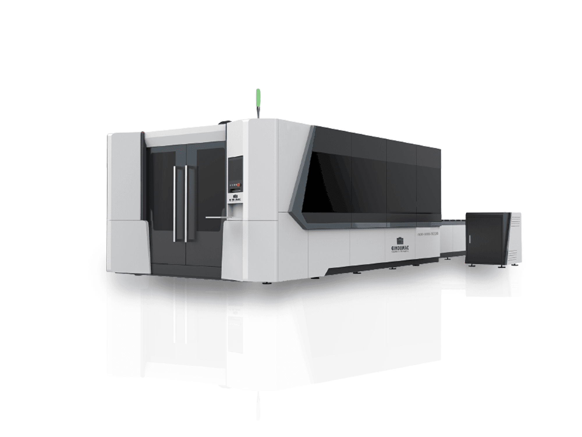 Vista lato destro della macchina GINDUMAC EDGE 3015-1500SF