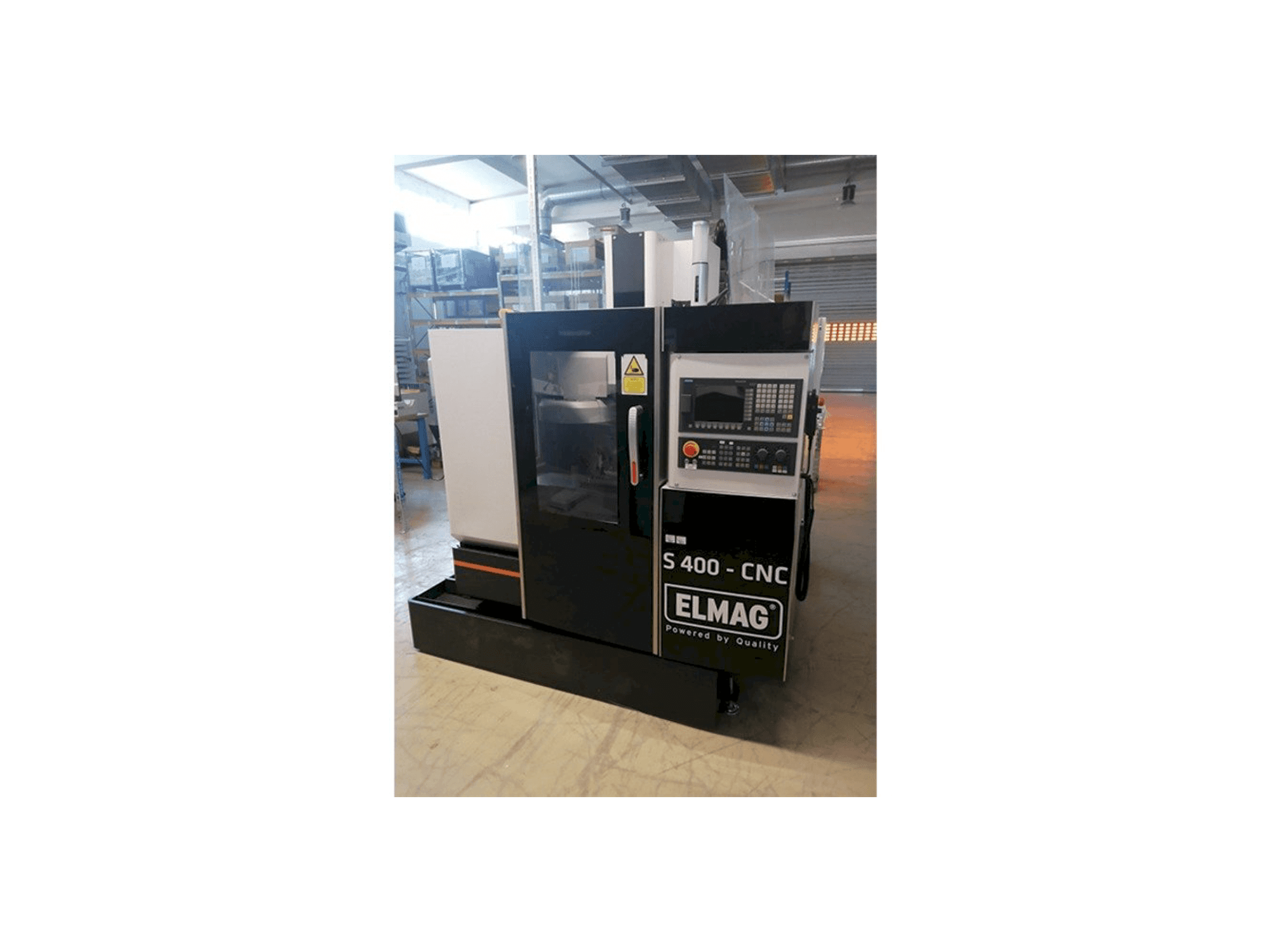 Vista frontale della macchina ELMAG S 400 CNC