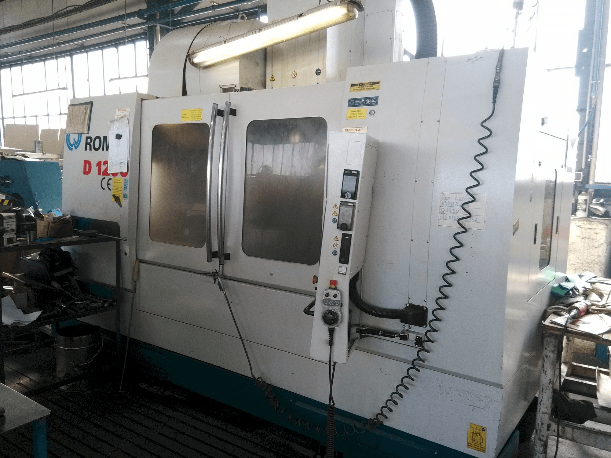 Vista frontale della macchina Romi D 1250