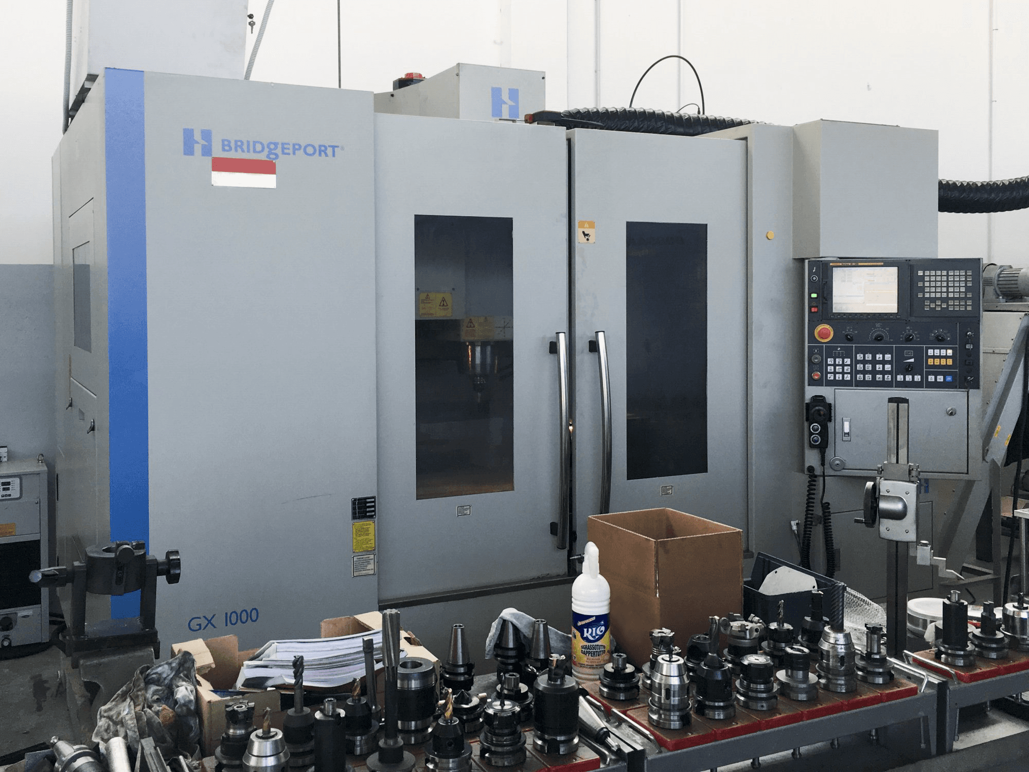 Vista frontale 1 della macchina Bridgeport GX 1000
