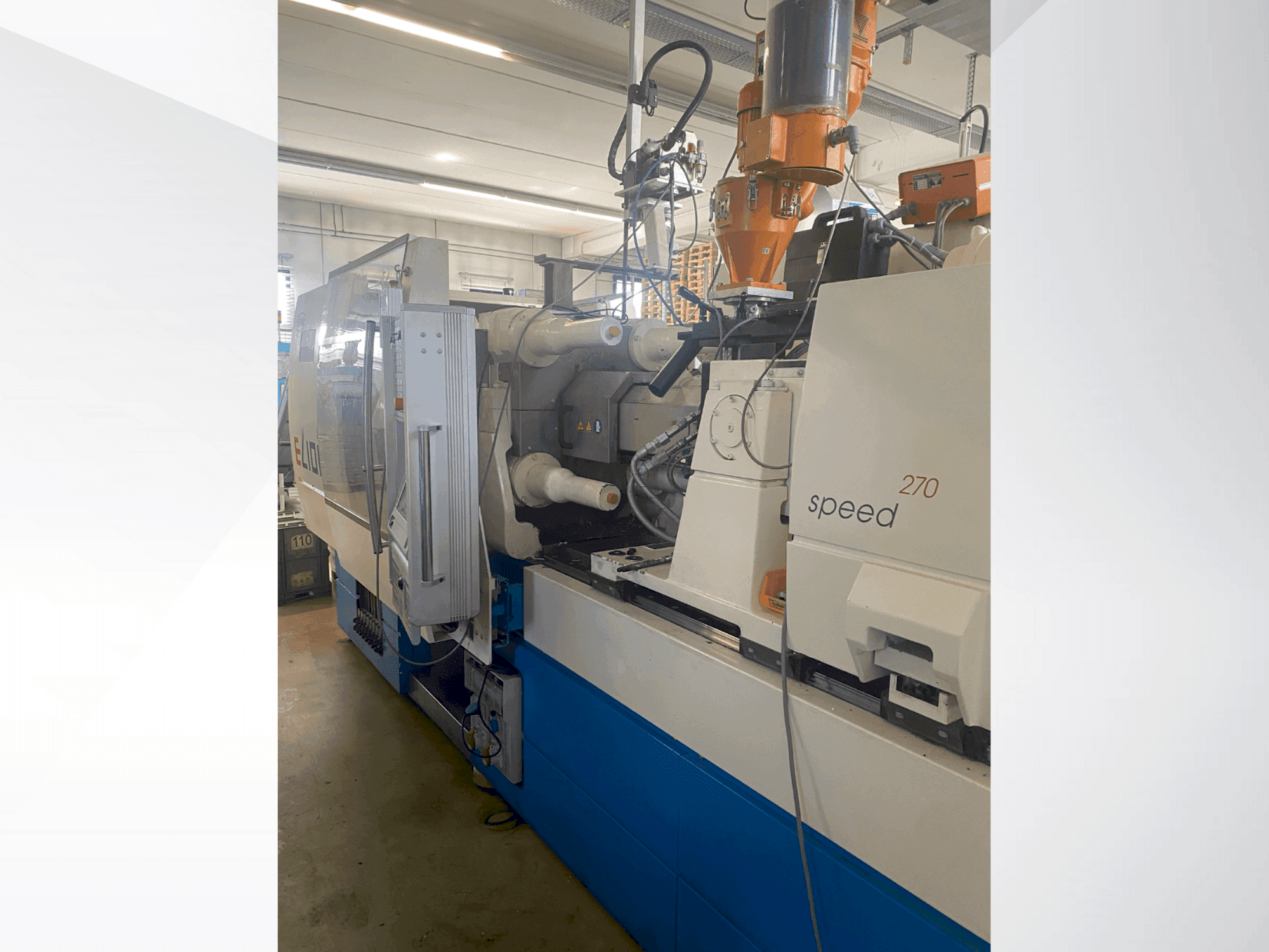 Vista frontale della macchina Netstal ELION 800-270 S