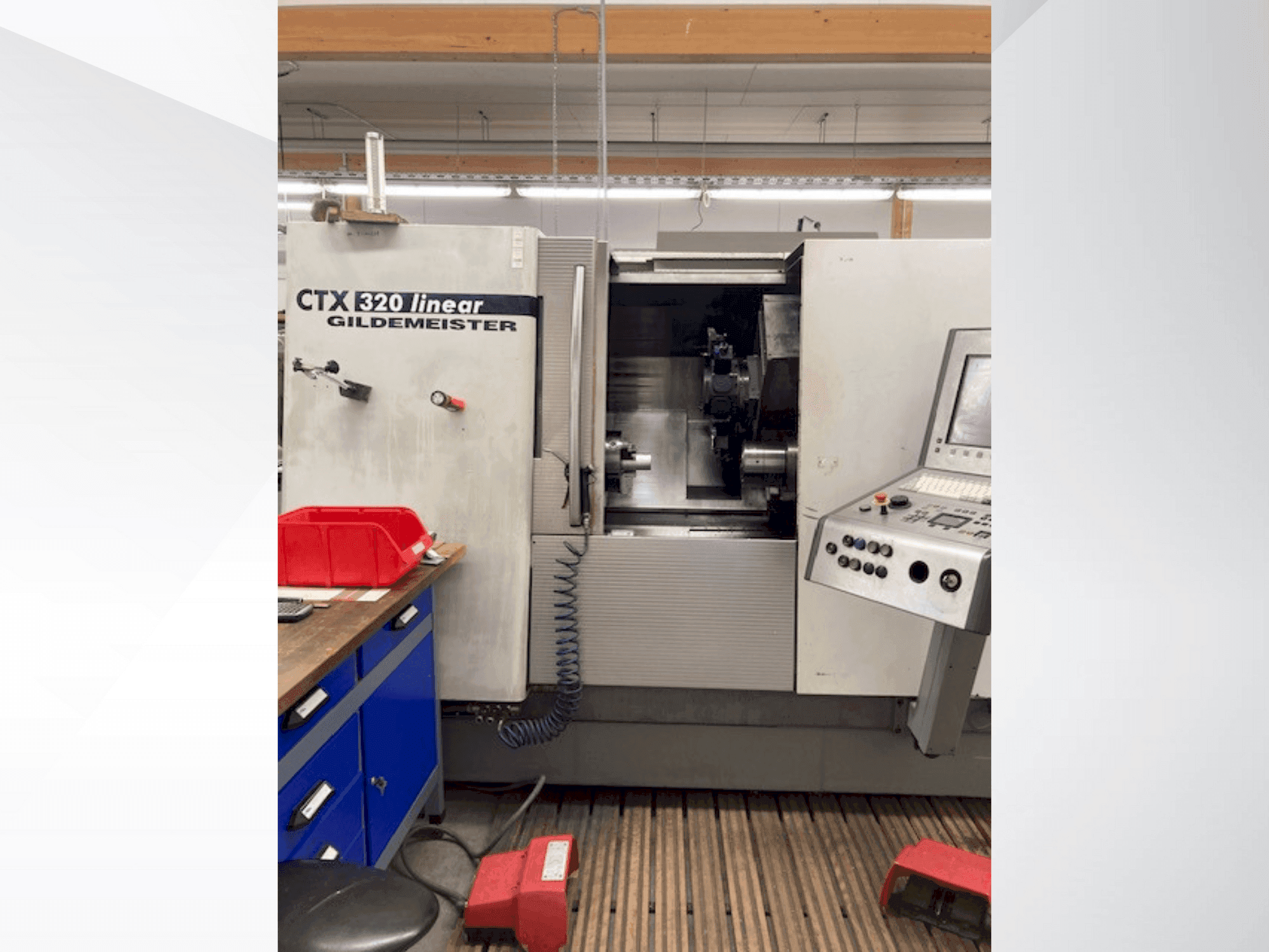 Vista frontale della macchina Gildemeister CTX 320 linear