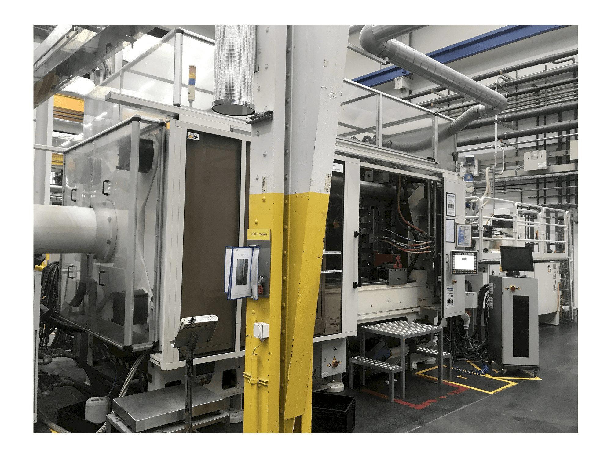 Vista frontale della macchina Husky H650 RS 80/65