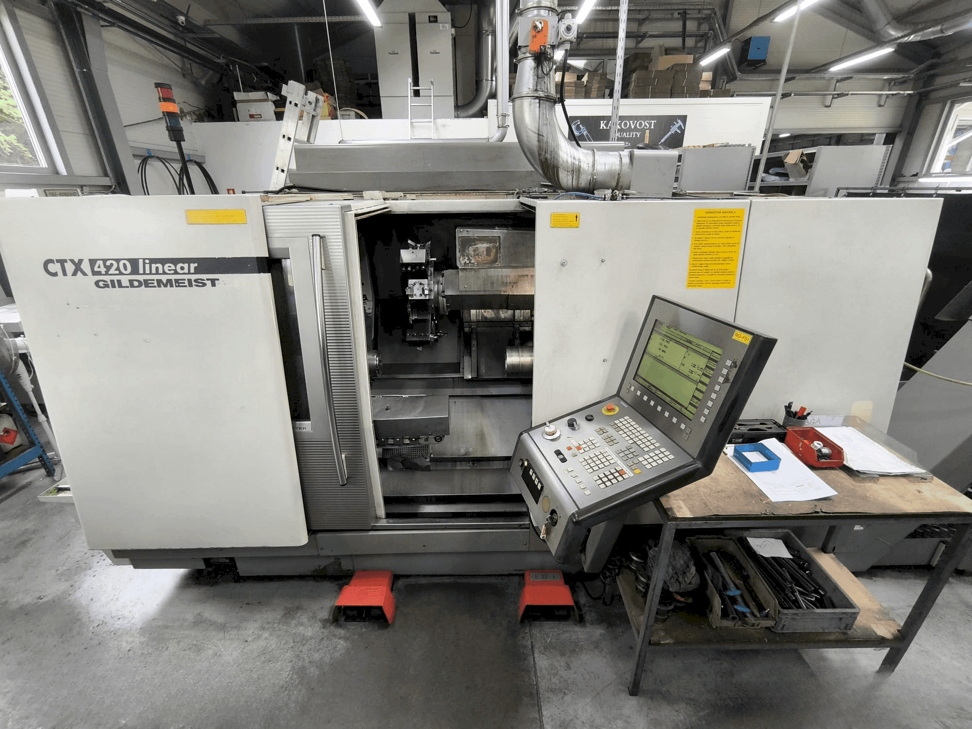 Vista frontale della macchina Gildemeister GILDEMEISTER CTX 420 linear