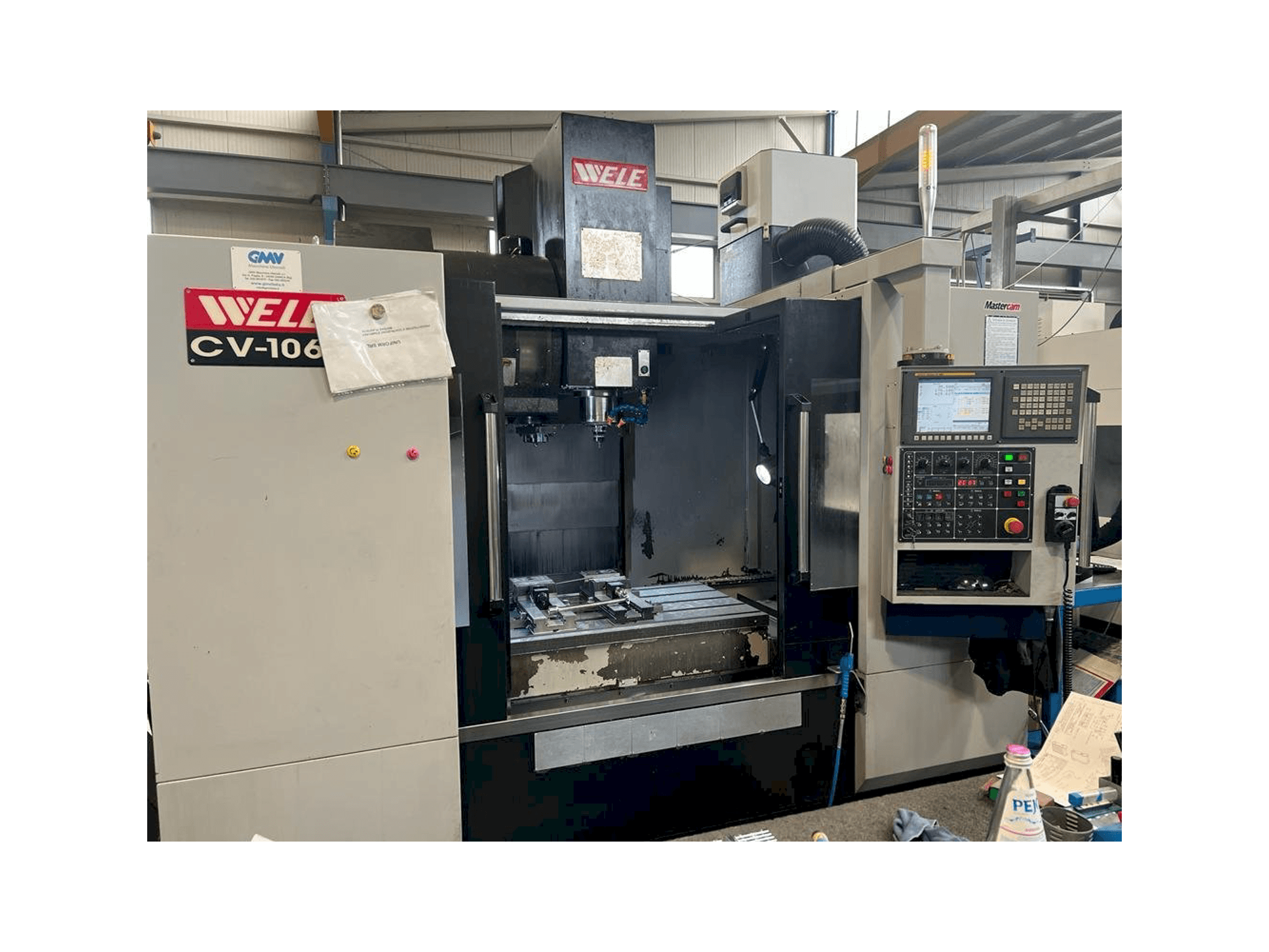 Vista frontale della macchina Wele CV 1060