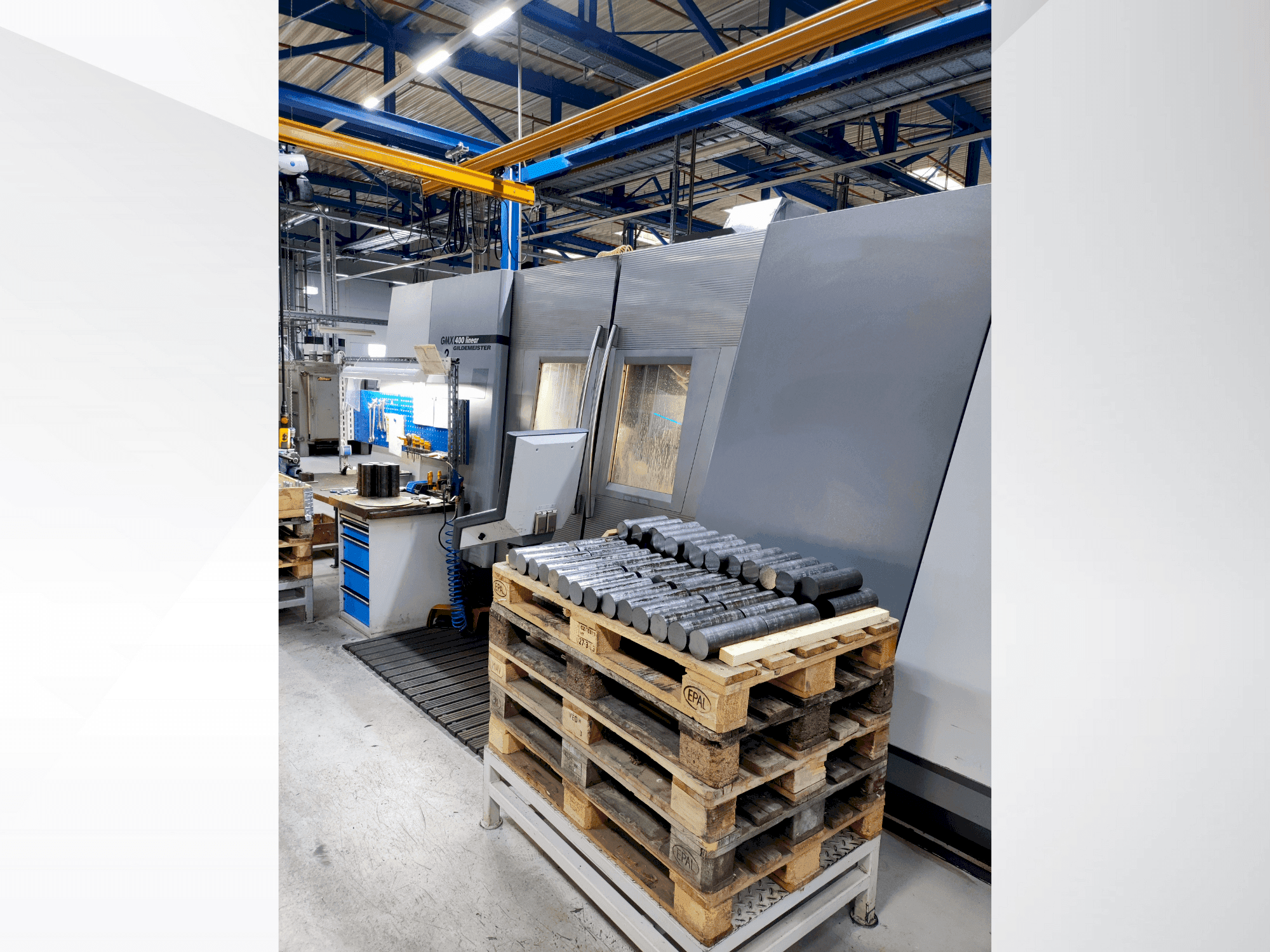 Vista frontale della macchina DMG GMX 400L