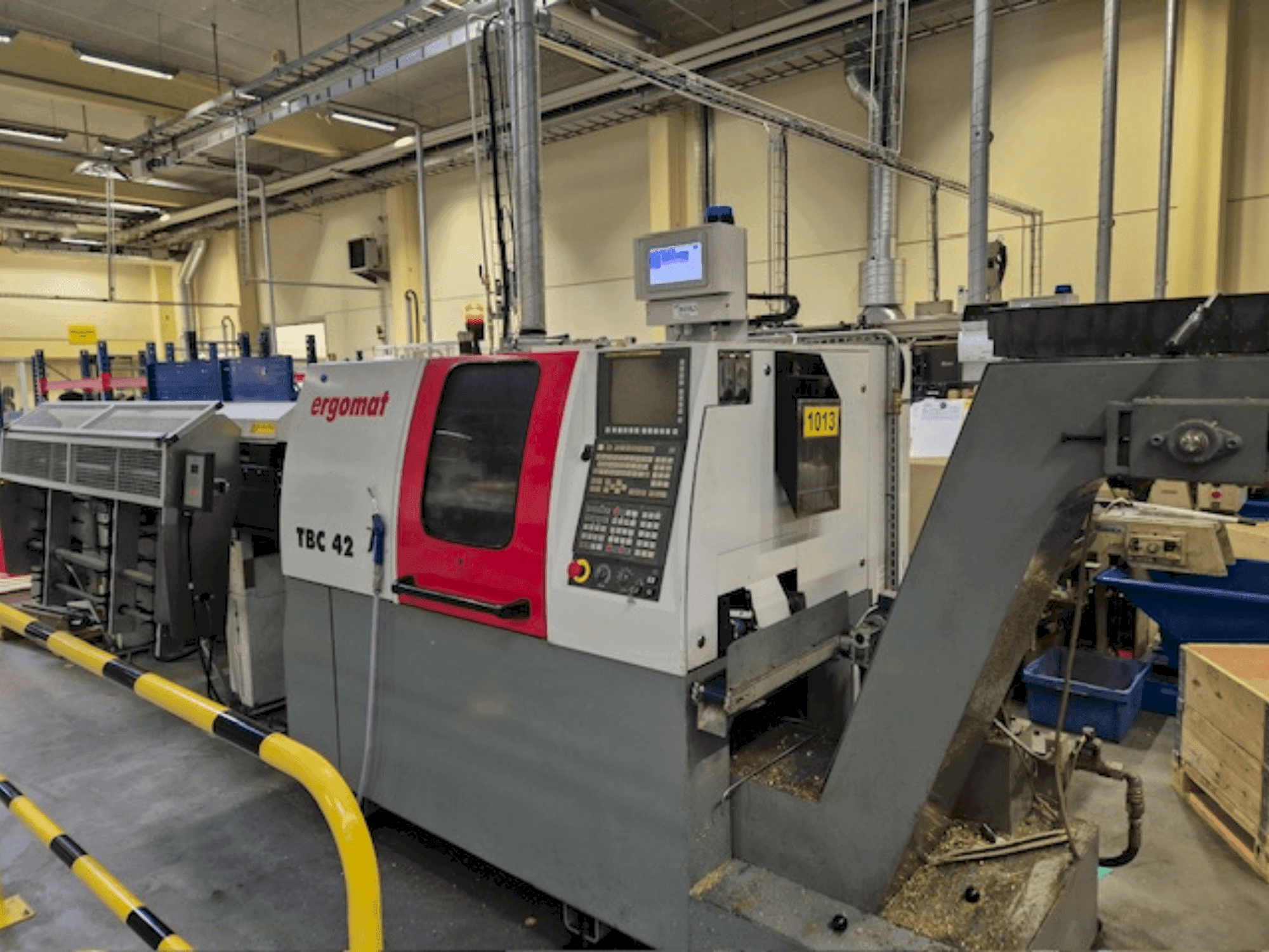 Vista frontale della macchina ERGOMAT TBC-42