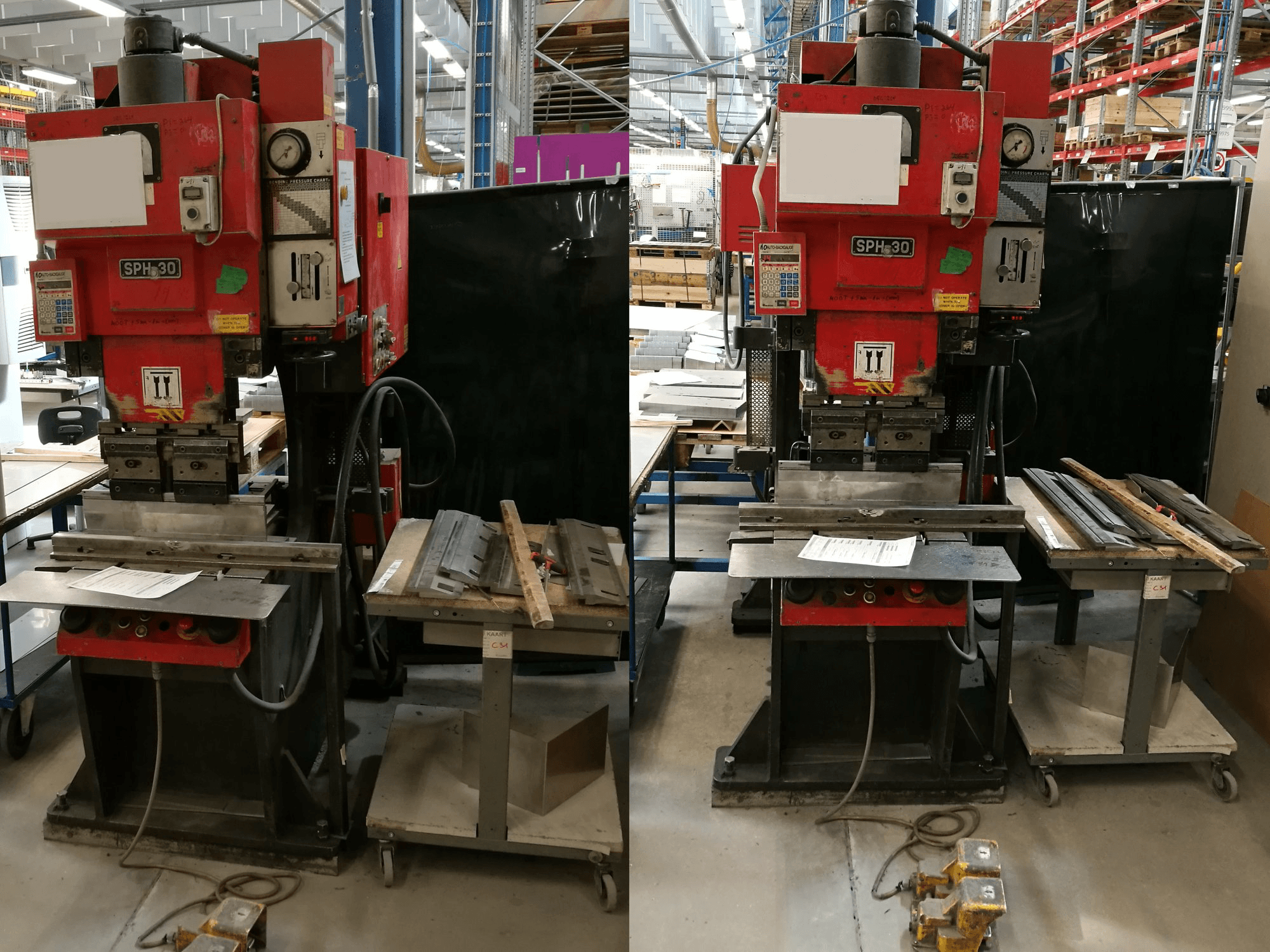 Vista frontale della macchina AMADA SPH-30C