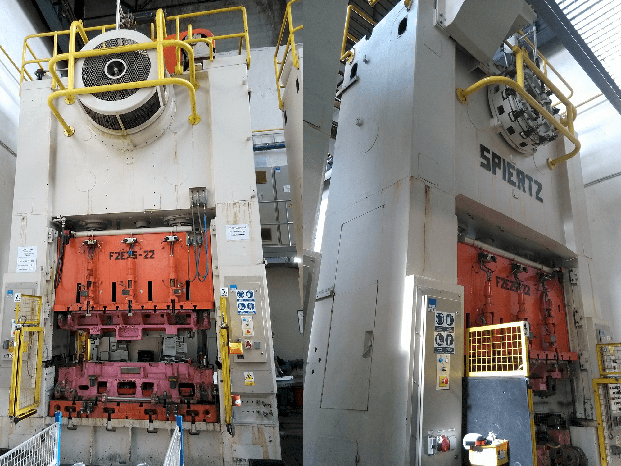 Vista frontale della macchina Spiertz F2E 25x2.2