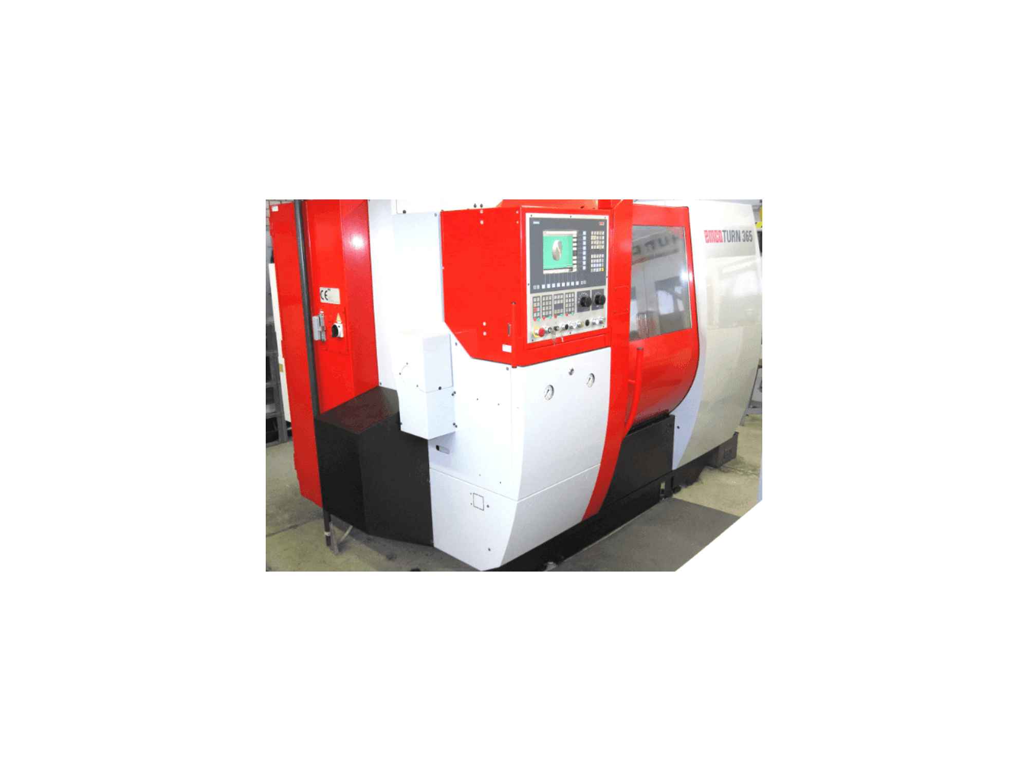Vista frontale della macchina EMCO turn 365 tcmy