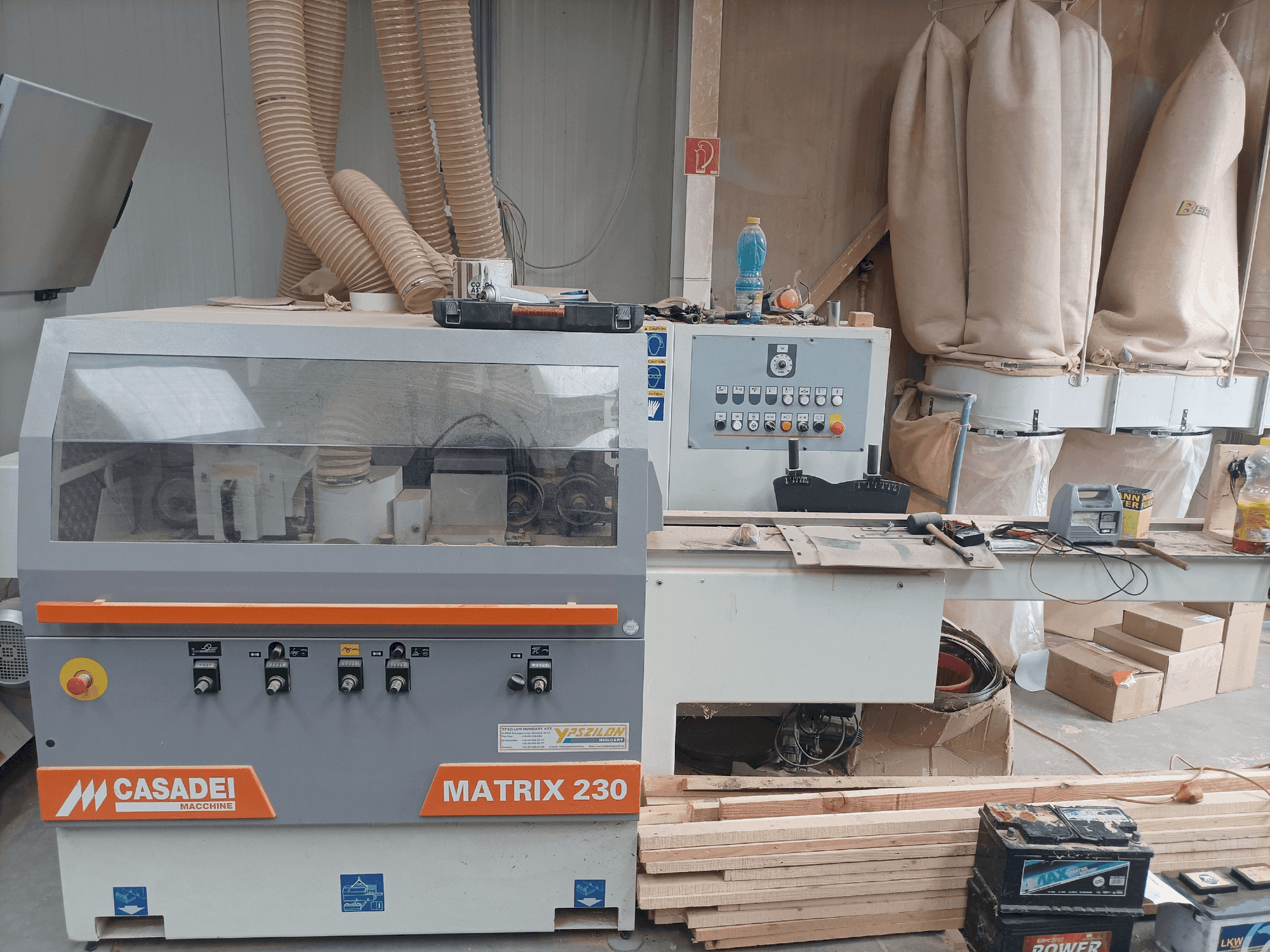 Vista frontale della macchina CASADEI MATRIX 230 (2018)