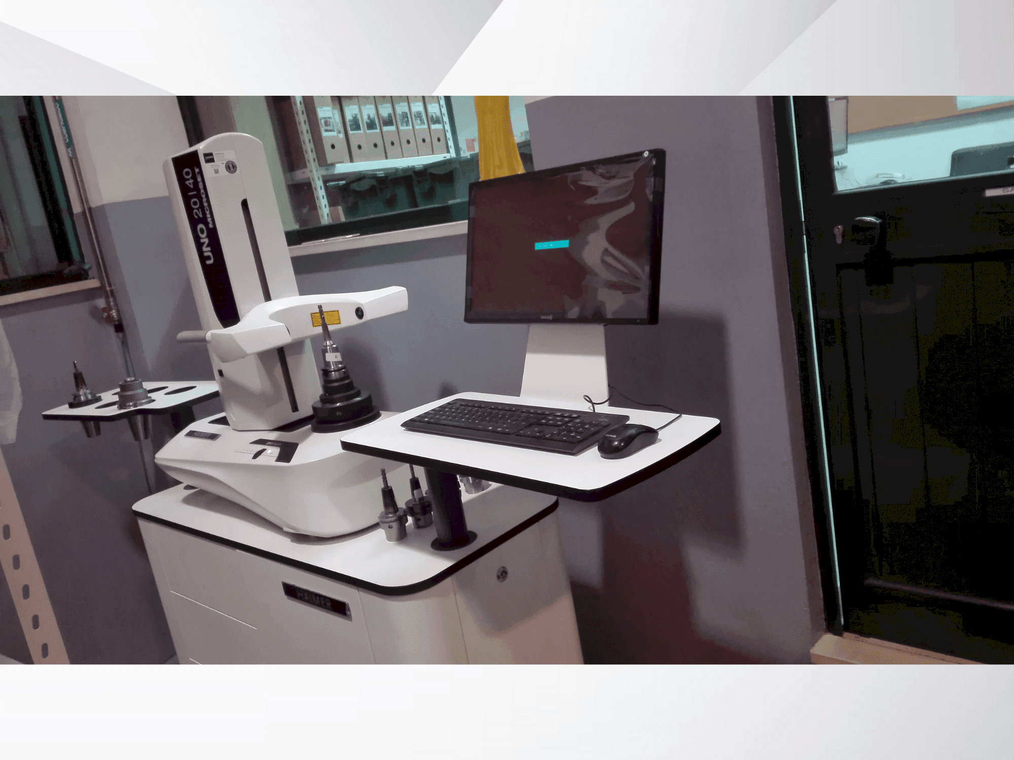 Vista frontale della macchina HAIMER UNO 20/40 microset