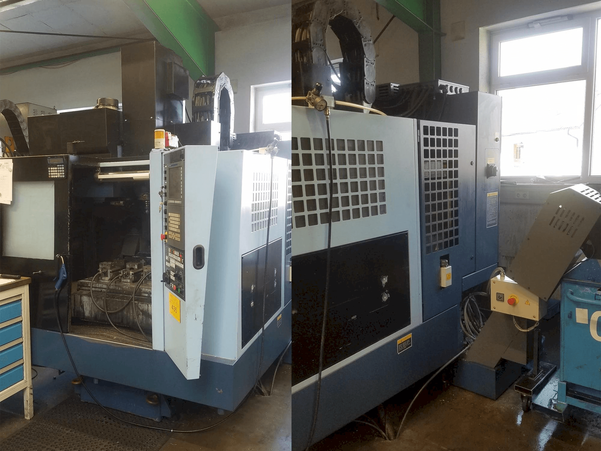 Vista frontale della macchina Matsuura 550 V-Plus