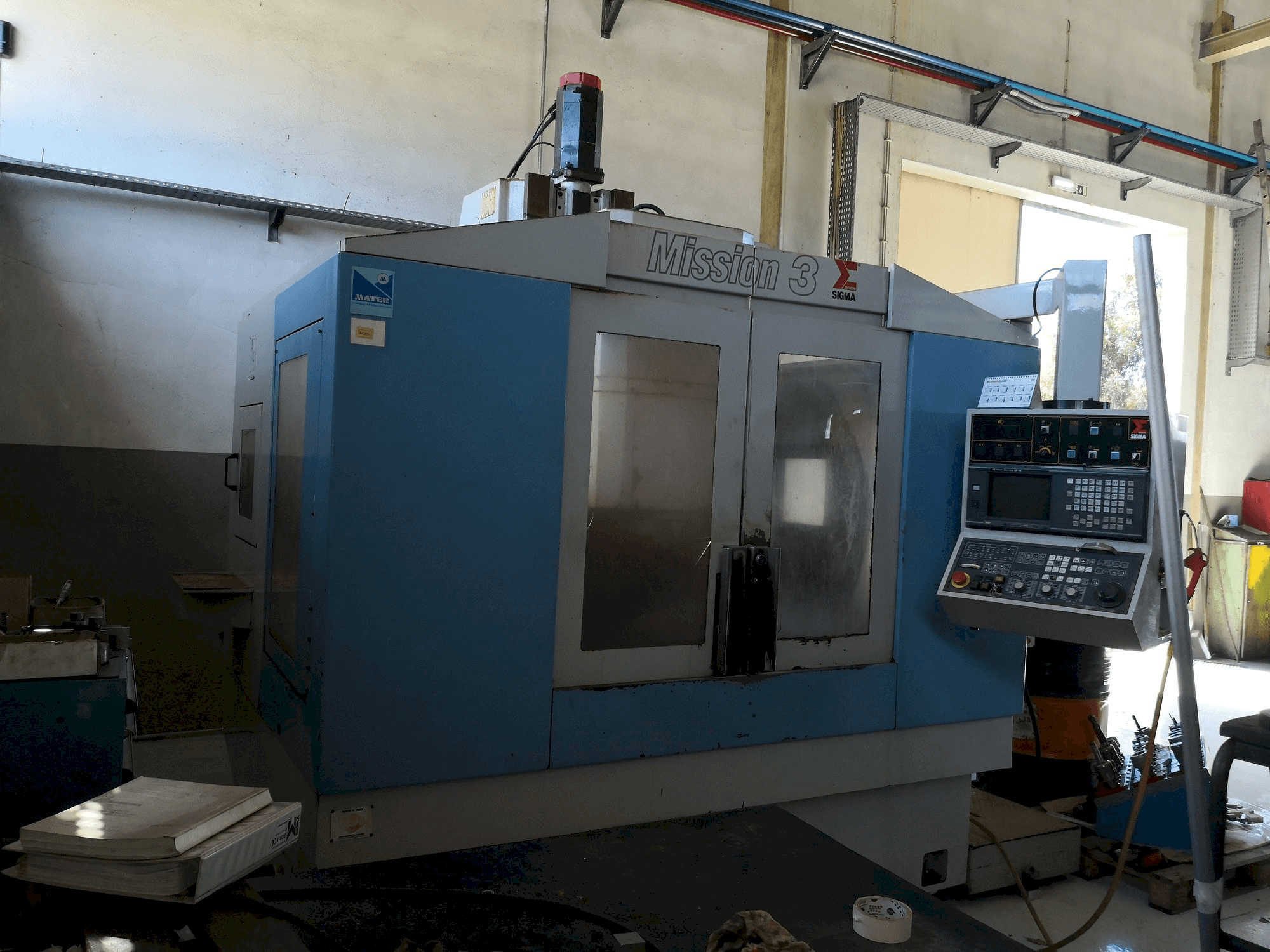 Vista frontale della macchina Sigma Mission 3