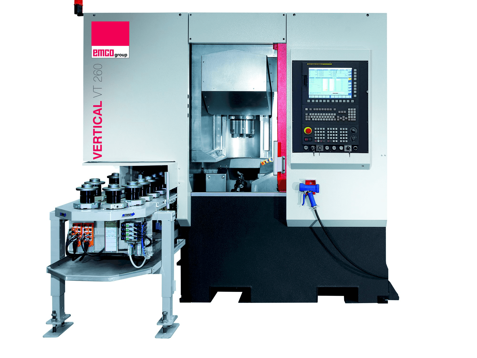 Vista frontale della macchina EMCO VT260 MY
