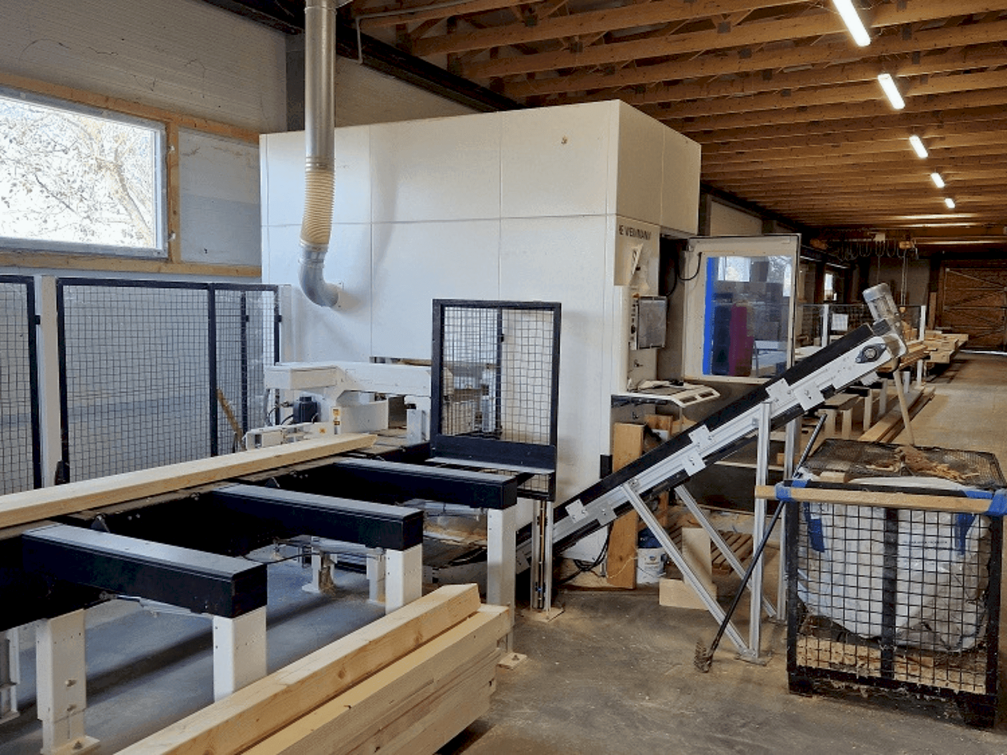 Vista frontale della macchina HOMAG WEINMANN BEAMTEQ B-540 (2019)