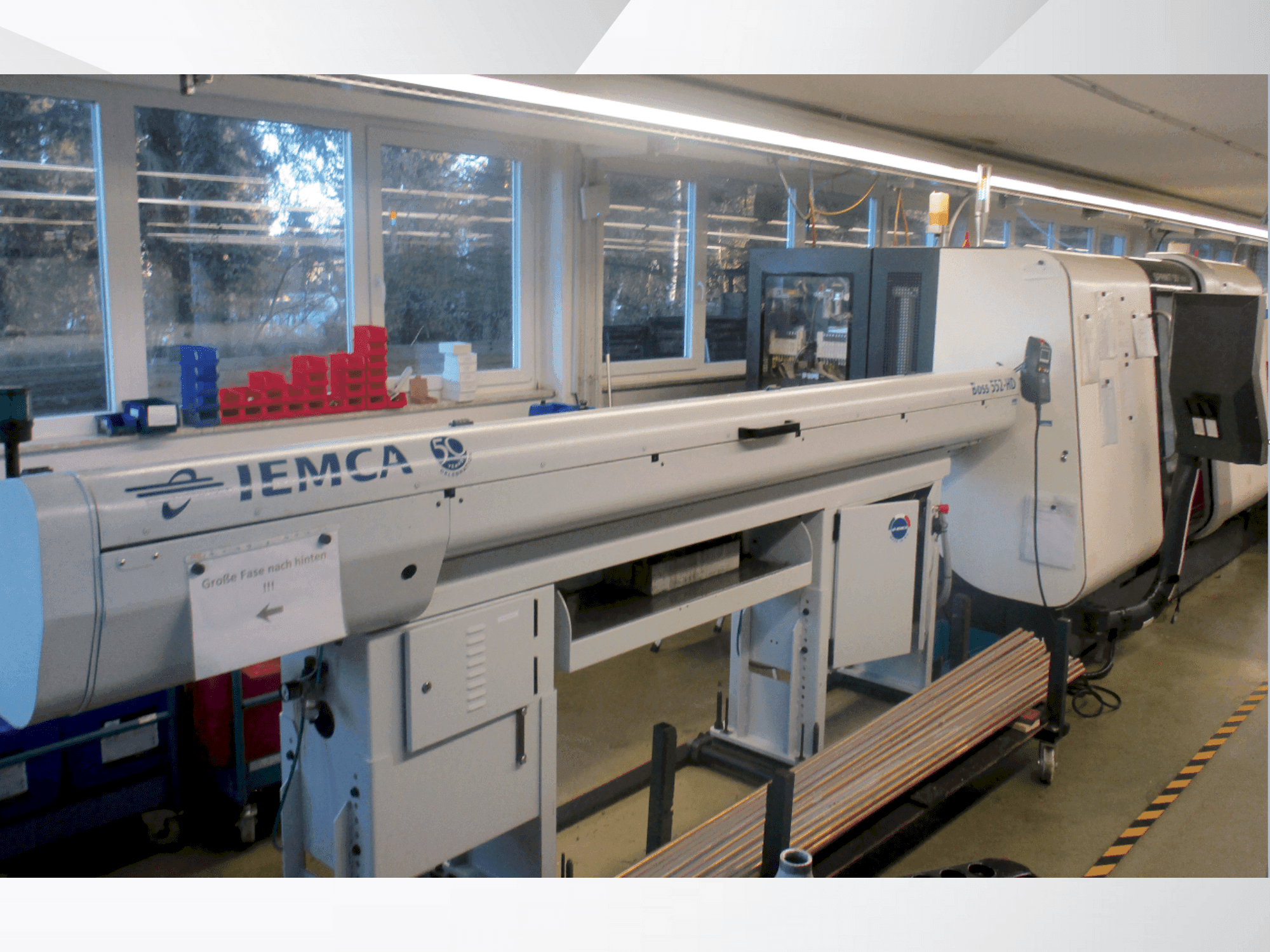 Vista frontale della macchina Gildemeister Sprint 50 Linear