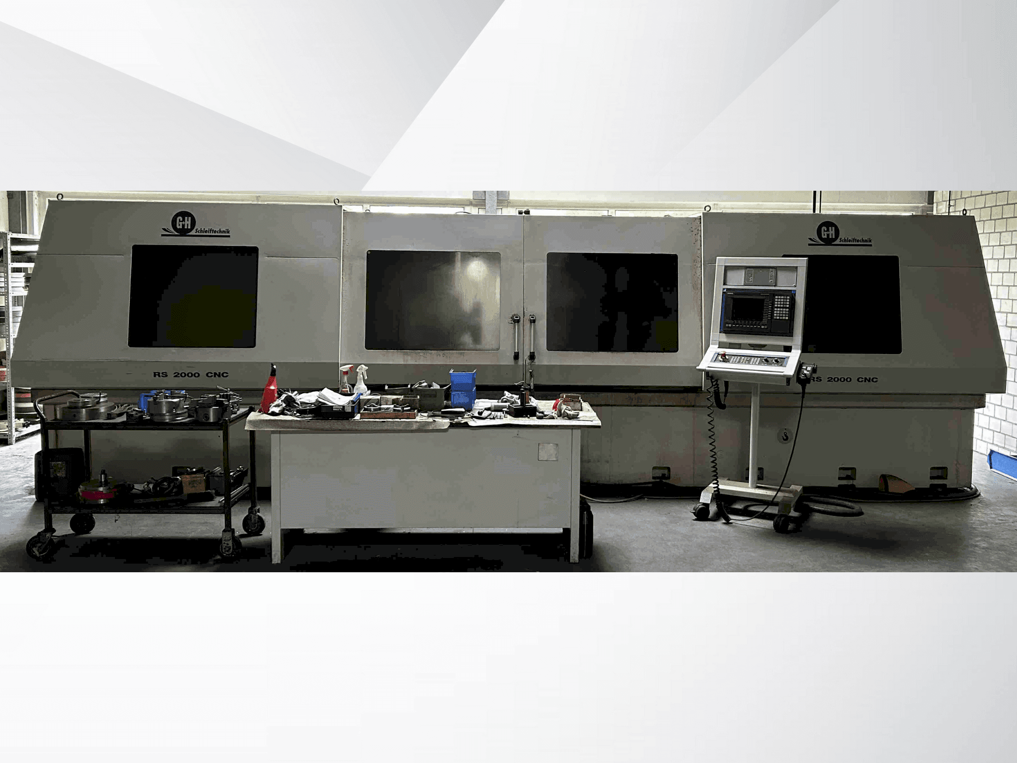 Vista frontale della macchina GEIBEL & HOTZ RS 2000 CNC