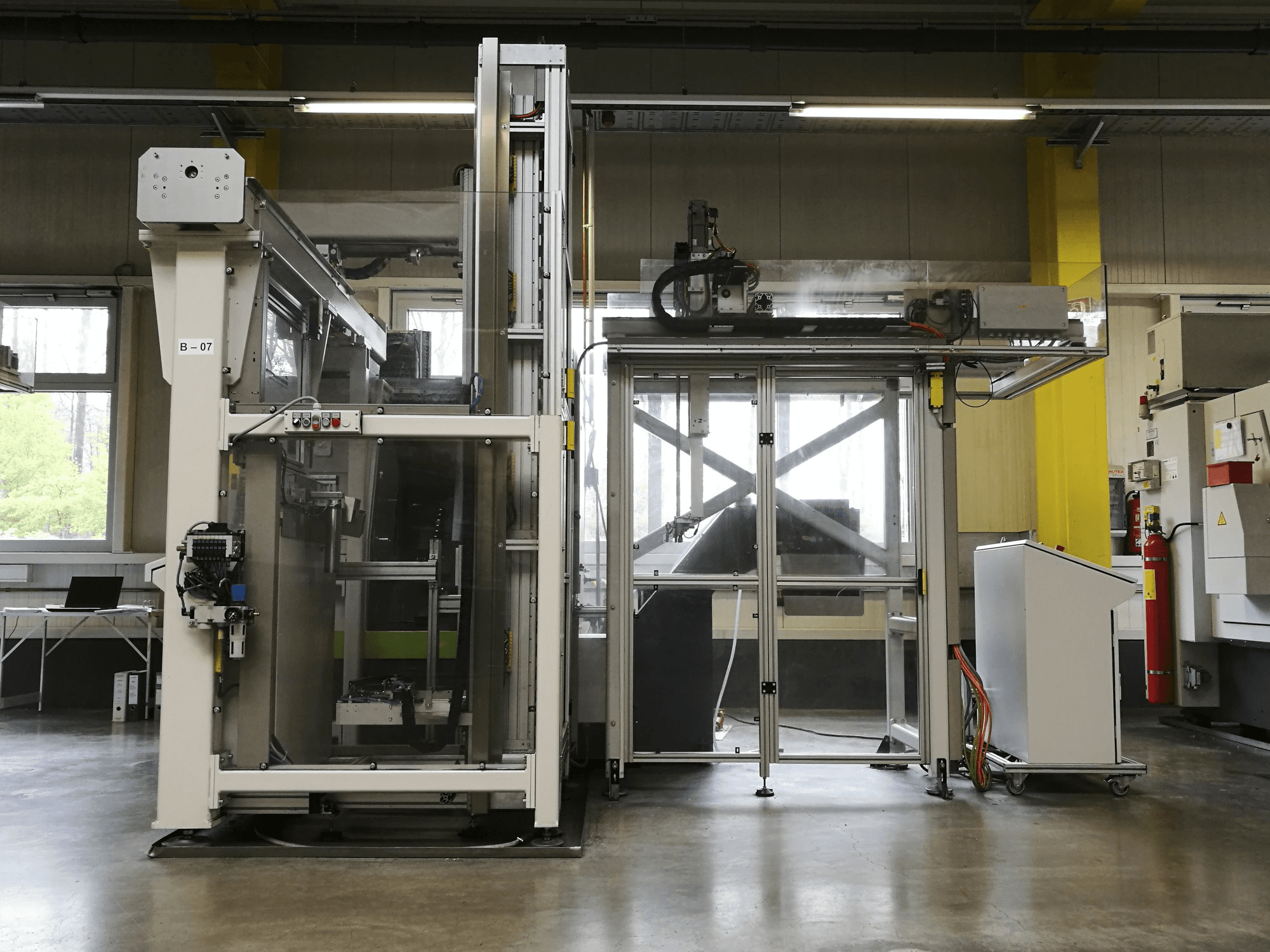 Vista frontale della macchina Benzinger GOFuture-B1