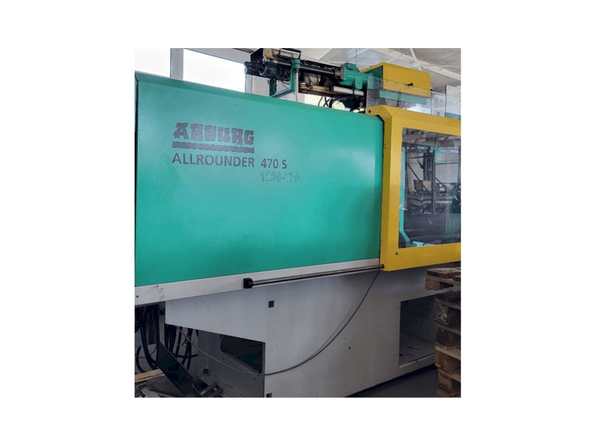 Vista frontale della macchina Arburg Allrounder 470S 1100 - 170/170